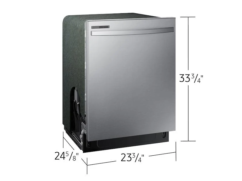 SAMSUNG DW80CG4021SR Fingerprint Resistant 53 dBA Dishwasher with Height-Adjustable Rack in Stainless Steel - Image 4