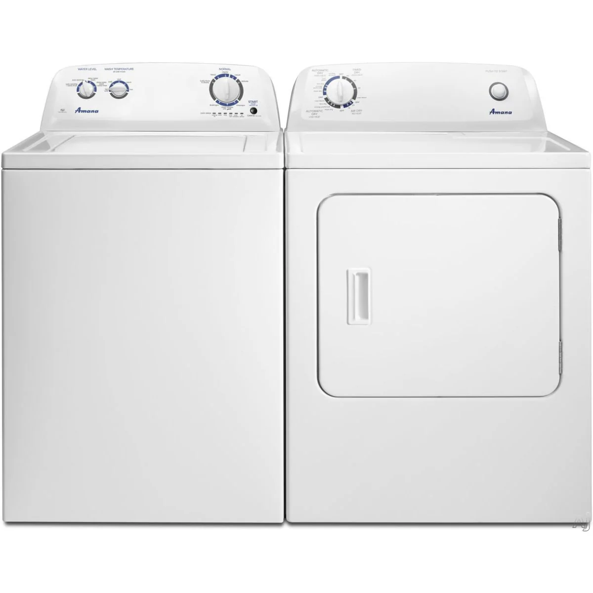 Amana NTW4519JW 28 Inch Top Load Washer & Amana NED4655EW 29 Inch Electric Dryer - Image 2