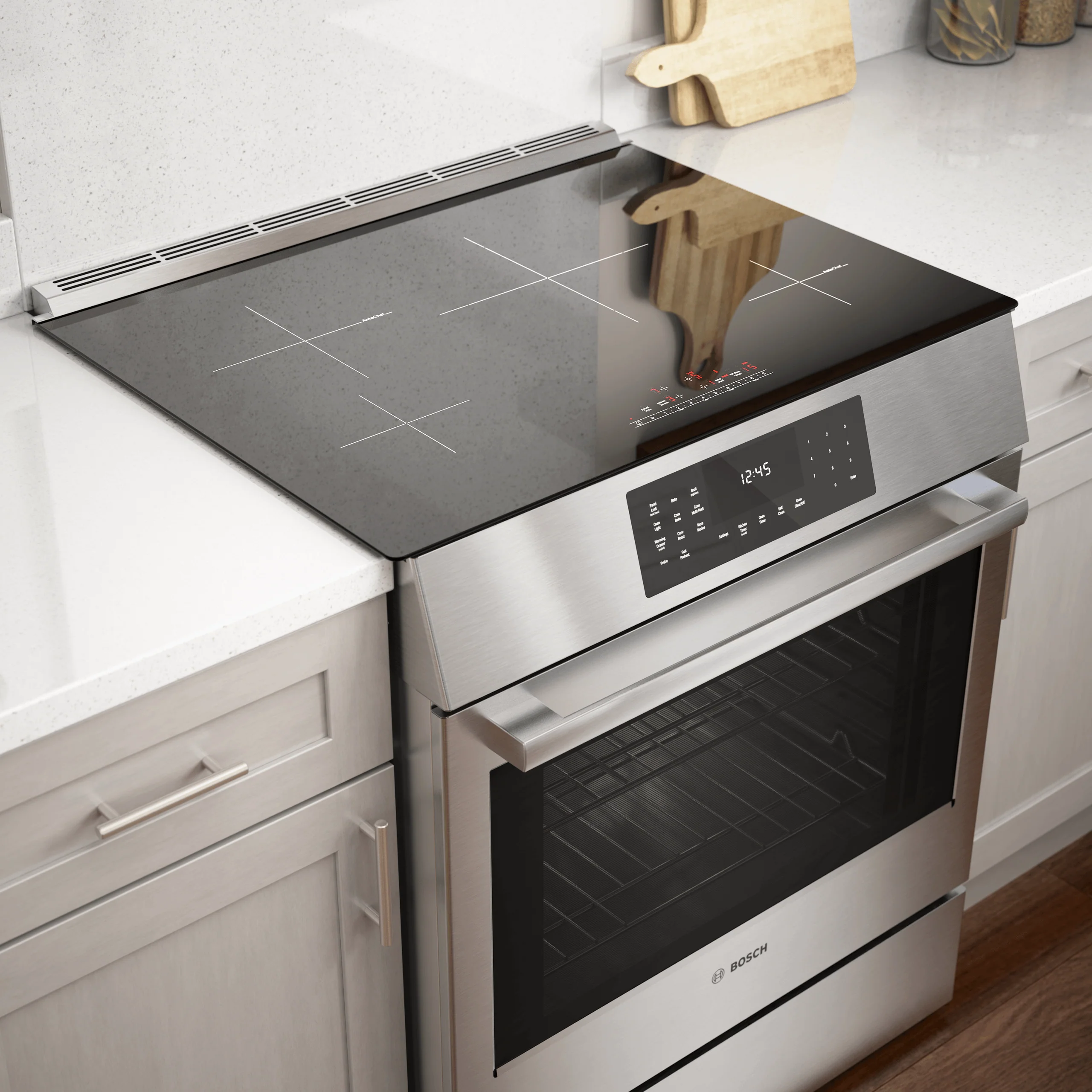 BOSCH HII8057U 800 Series, Induction slide-in range, 30'', Stainless steel Stainless - Image 9