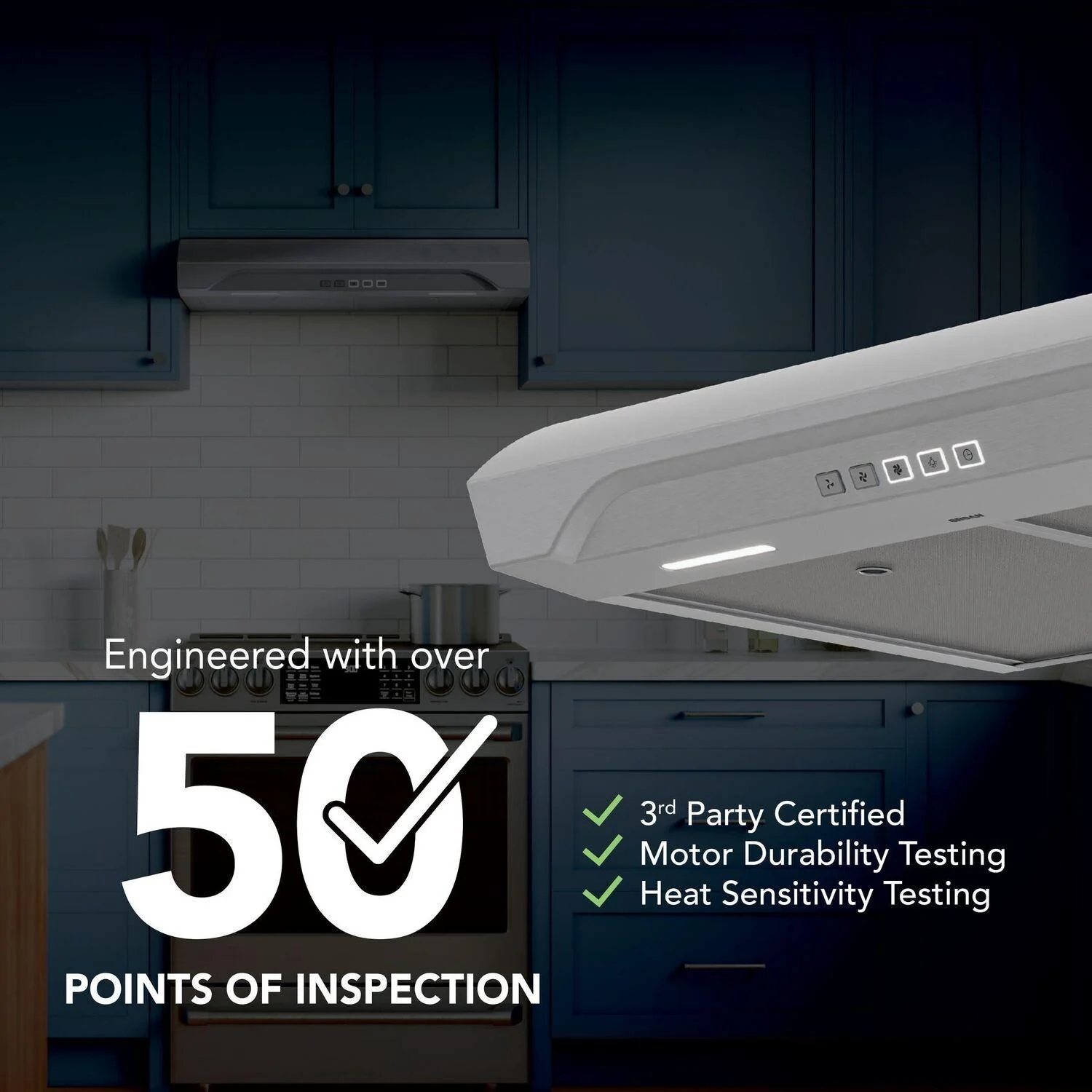BROAN ALT2303SS Alta 30-Inch 350 MAX Blower CFM 1.5 Sones Stainless Steel Range Hood Stainless - Image 5