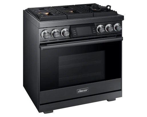 DACOR DOP36M96GLM 36" Pro Gas Range, Graphite in Stainless Steel, Natural Gas - Image 2