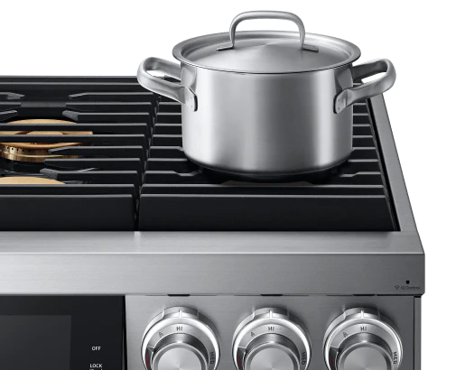 DACOR DOP36M96GLS 36" Pro Gas Range, Silver in Stainless Steel, Natural Gas - Image 5