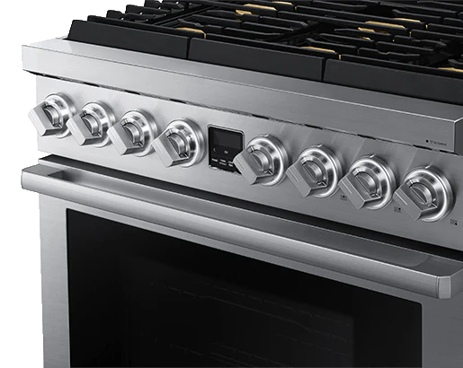 DACOR DOP36T86GLS Transitional 36" Gas Range, Silver in Stainless Steel, Natural Gas/Liquid Propane - Image 4