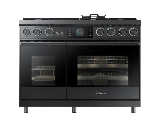 DACOR DOP48C96DLM 48" Pro Dual-Fuel Steam Range, Graphite in Stainless Steel, Natural Gas & Liquid Propane