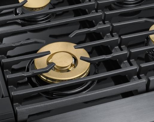 DACOR DOP48C96DLM 48" Pro Dual-Fuel Steam Range, Graphite in Stainless Steel, Natural Gas & Liquid Propane - Image 4