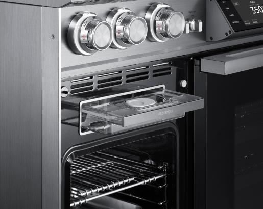DACOR DOP48C96DLS 48" Pro Dual-Fuel Steam Range, Silver in Stainless Steel, Natural Gas & Liquid Propane - Image 3