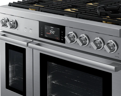 DACOR DOP48T960DS 48" Dual-Fuel Steam Range, Silver Stainless, Natural Gas/Liquid Propane - Image 4