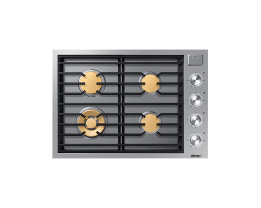 DACOR DTG30M954FS 30" Gas Cooktop, Silver in Stainless Steel, Natural Gas