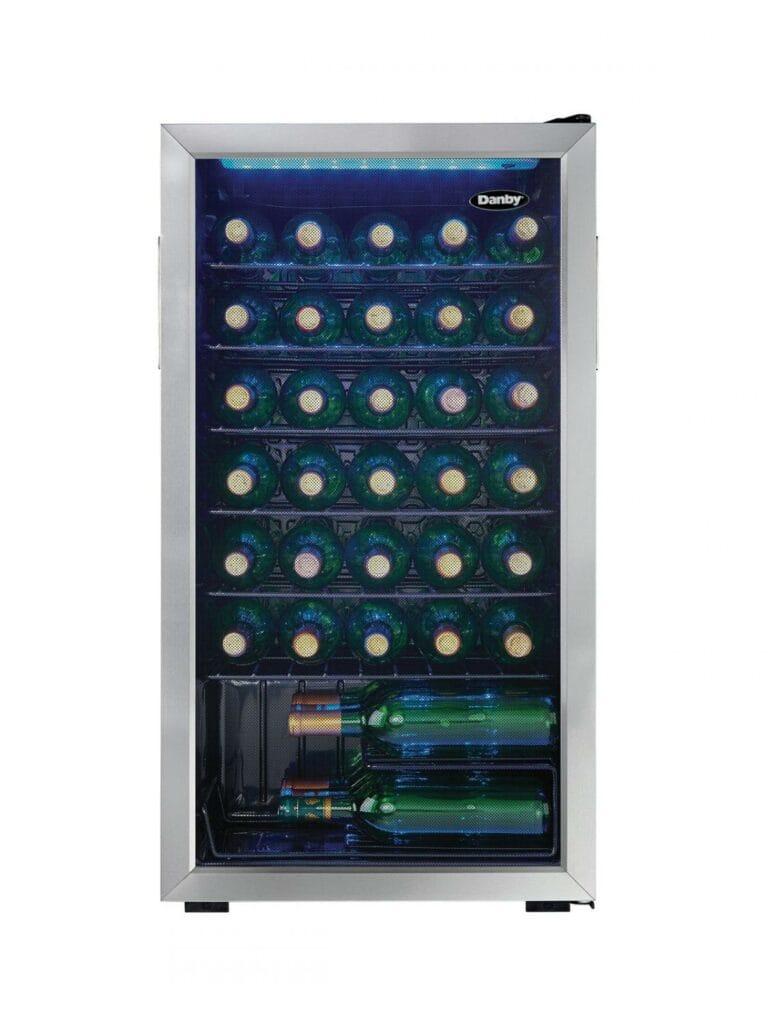DANBY DWC036A1BSSDB6 Danby 36 Bottle Free-Standing Wine Cooler in Stainless Steel