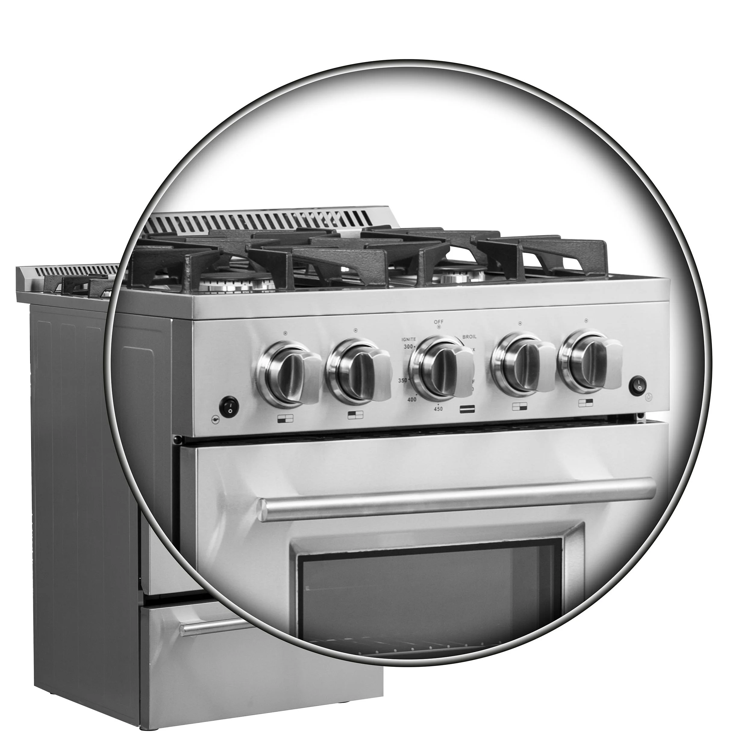 FORNO FFSGS627224 Forno Breno 24-Inch Freestanding Gas Range, Compact Design, Energy Efficient - Image 23
