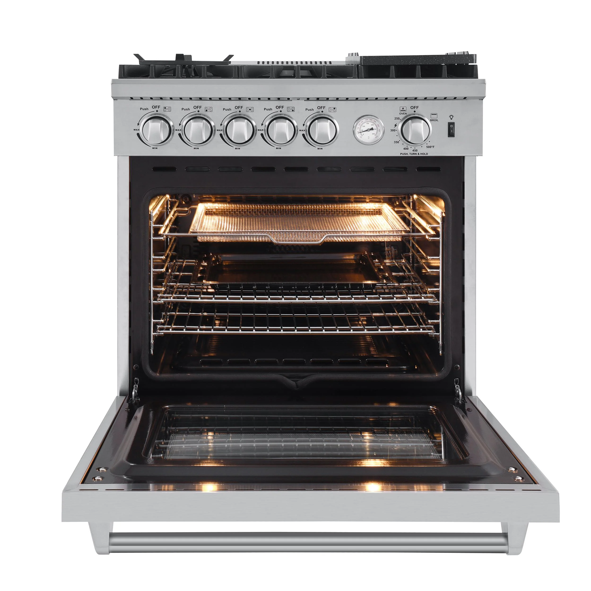 FORNO FFSGS627630 Forno Lazio 30-Inch Freestanding Gas Range, 4 Burners, Convection Oven, Energy Efficient - Image 13