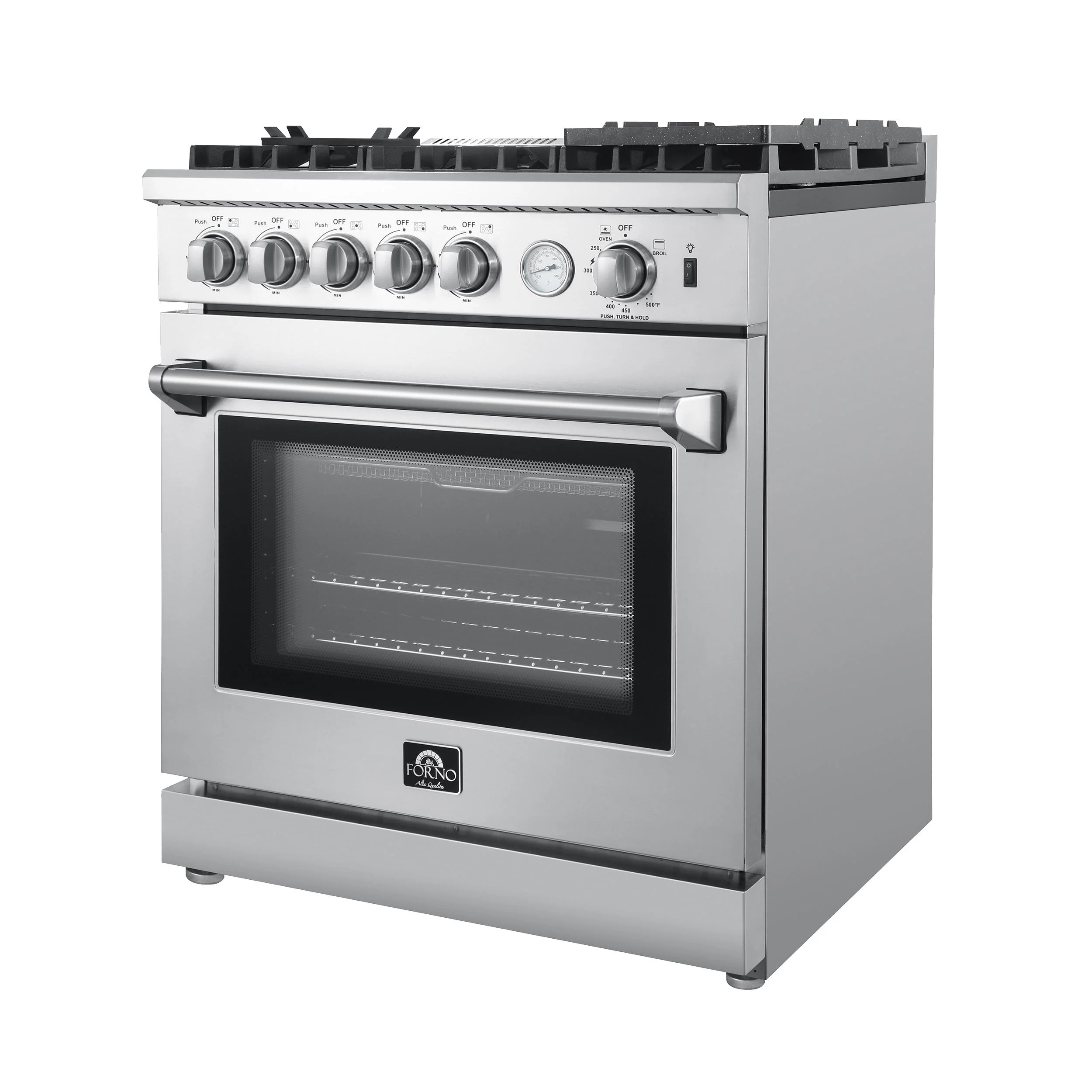 FORNO FFSGS627630 Forno Lazio 30-Inch Freestanding Gas Range, 4 Burners, Convection Oven, Energy Efficient - Image 4