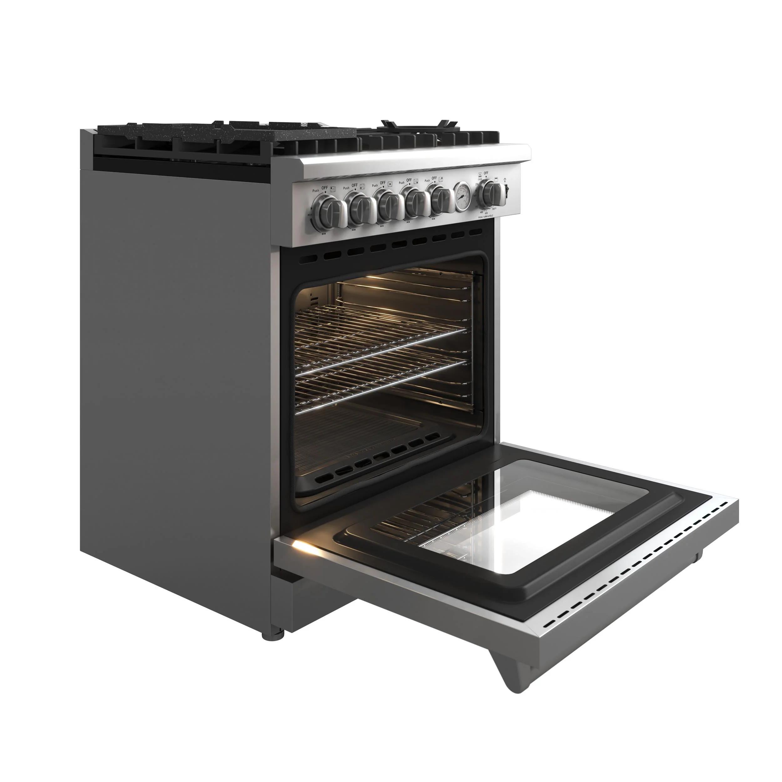 FORNO FFSGS627630 Forno Lazio 30-Inch Freestanding Gas Range, 4 Burners, Convection Oven, Energy Efficient - Image 7