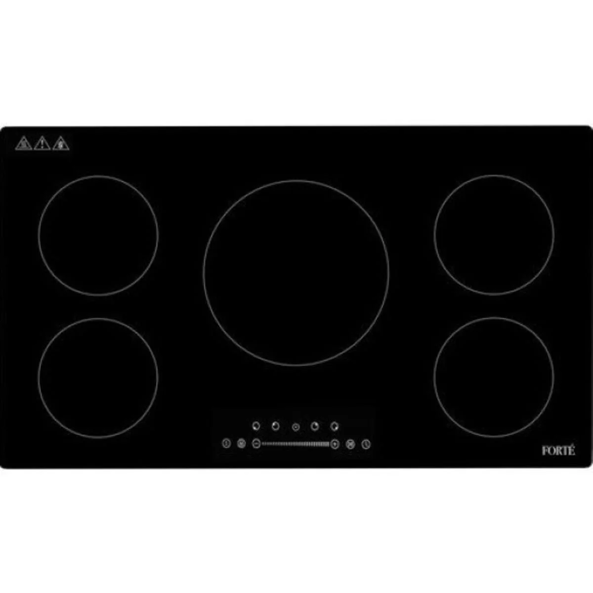 Forte F36NDC4505B 36 inch Induction Cooktop with 5 Zones – Black Ceramic Glass, Sliding Touch Control