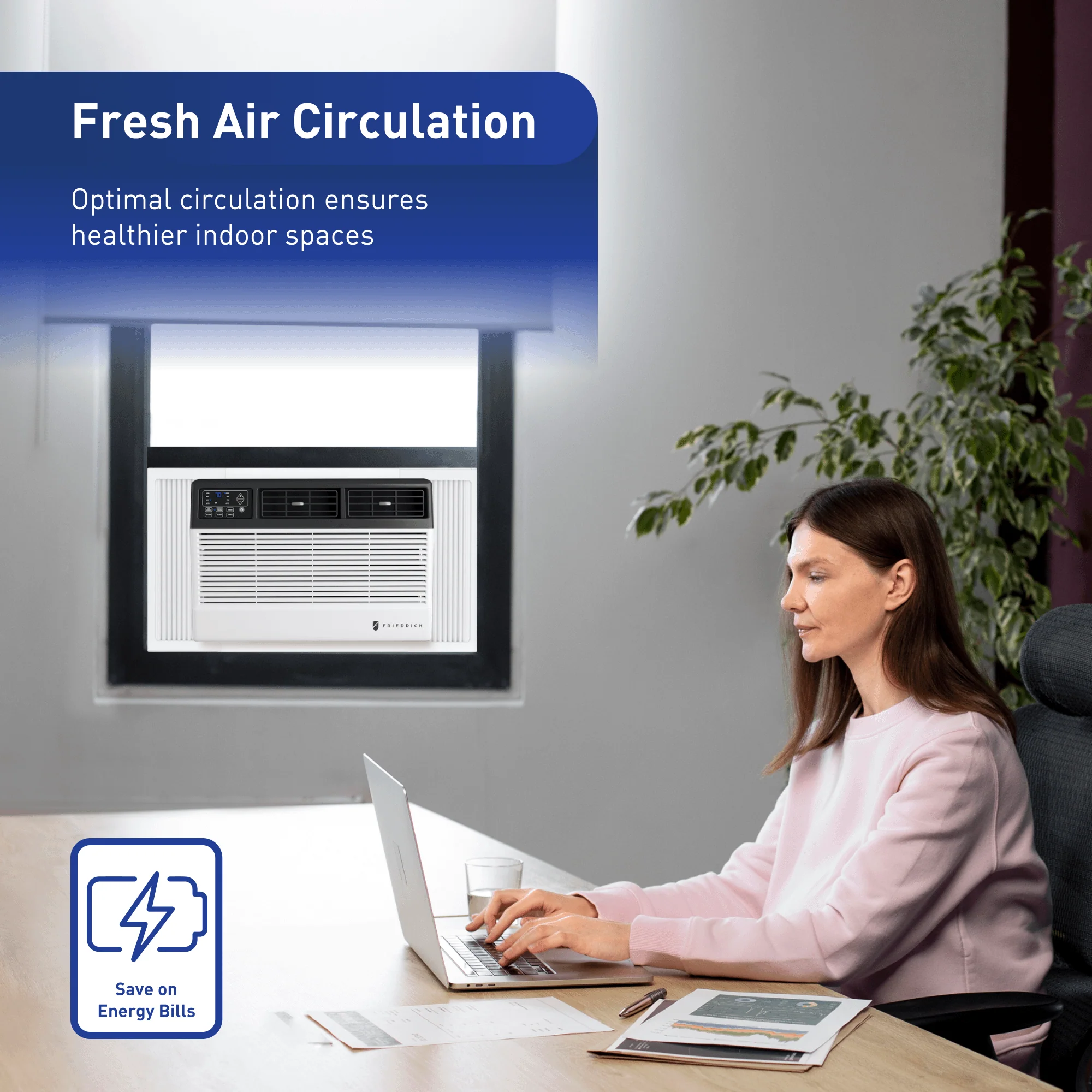 FRIEDRICH CCF08B10C Friedrich Chill Premier 8,000 BTU 115V Smart Window Air Conditioner - Cool Only - Image 9