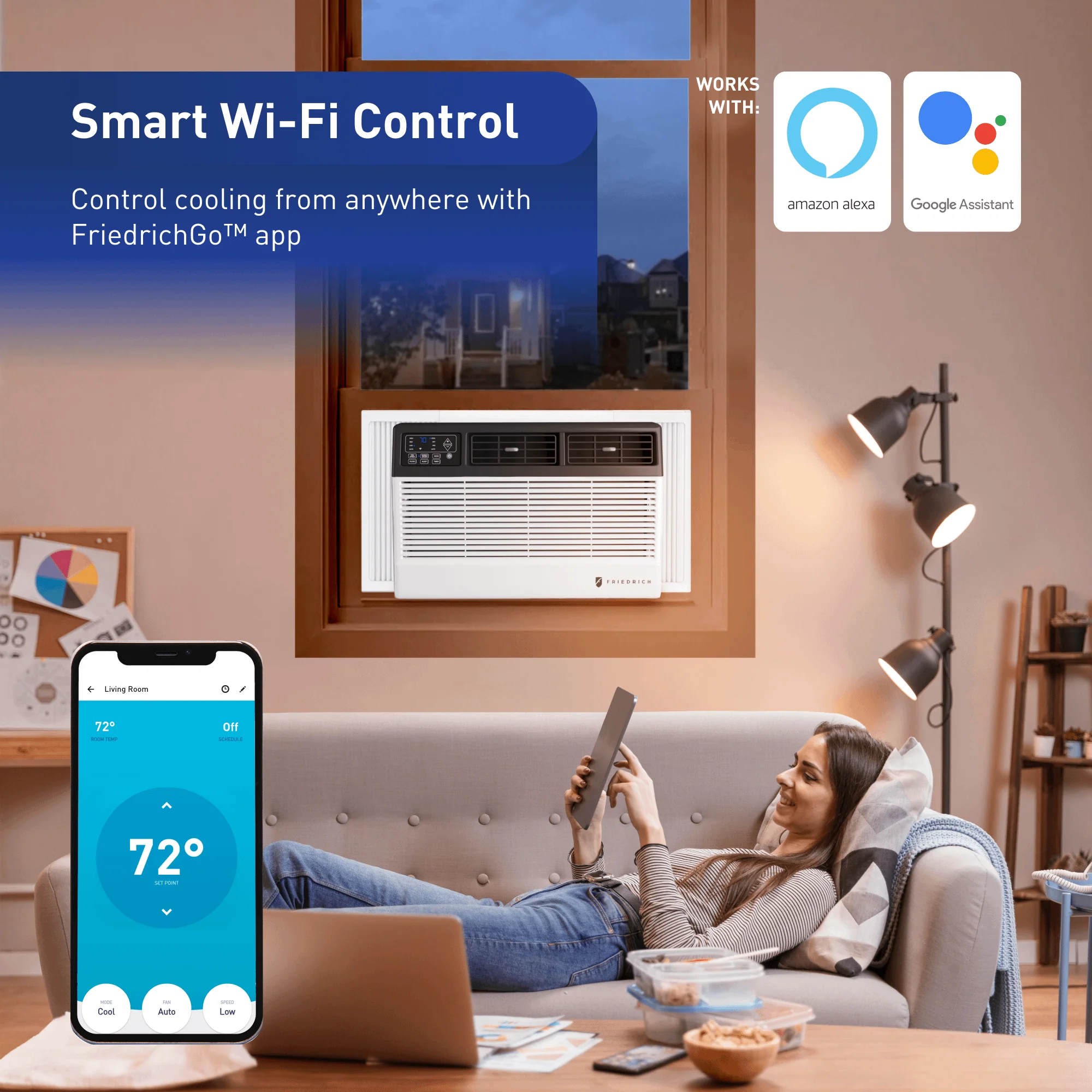 FRIEDRICH CCW10B10B Friedrich Chill Premier 10,000 BTU 115V Smart Window/Wall Air Conditioner - Cool Only - Image 7