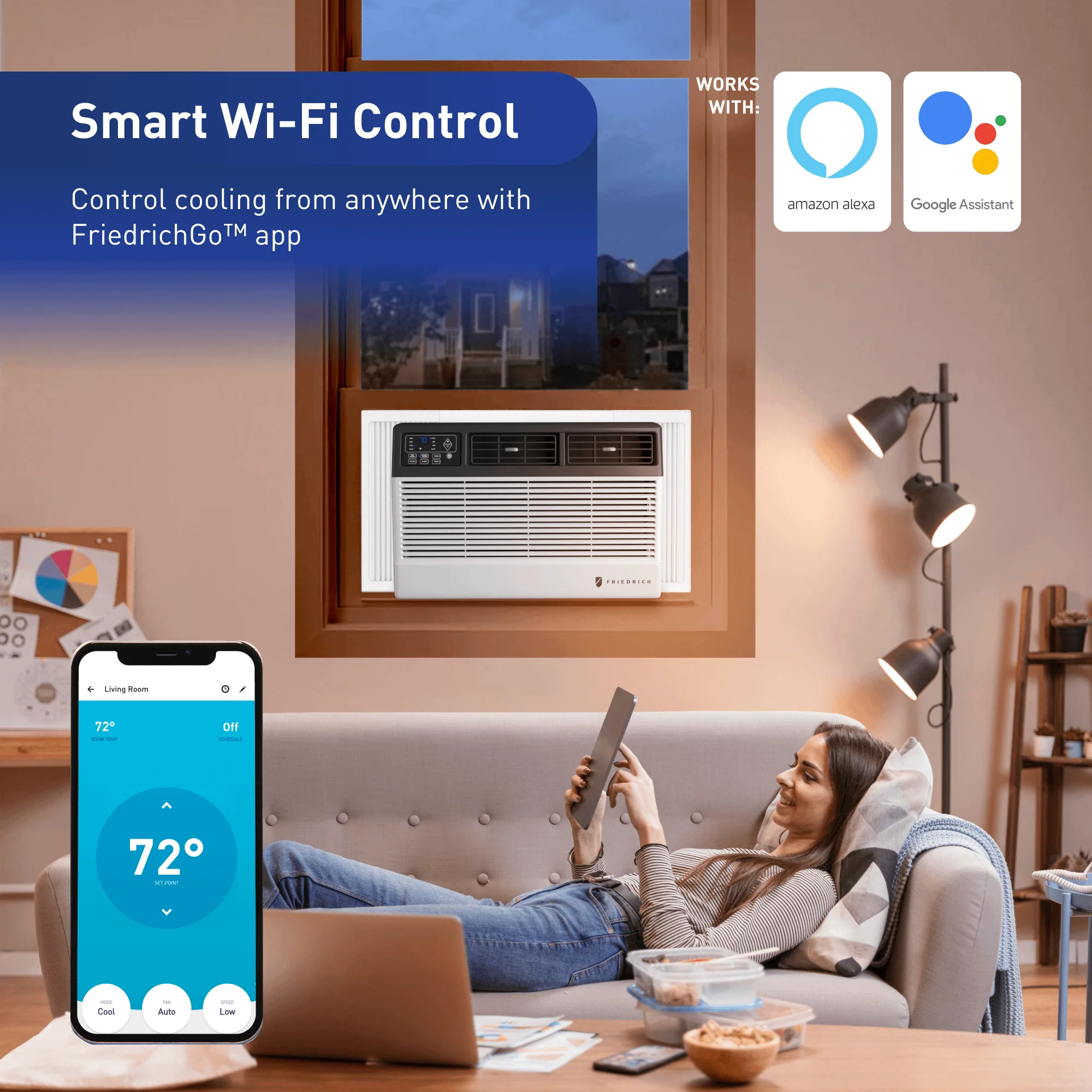 FRIEDRICH CCF14B10B Friedrich Chill Premier 14,000 BTU 115V Smart Window Air Conditioner - Cool Only - Image 7