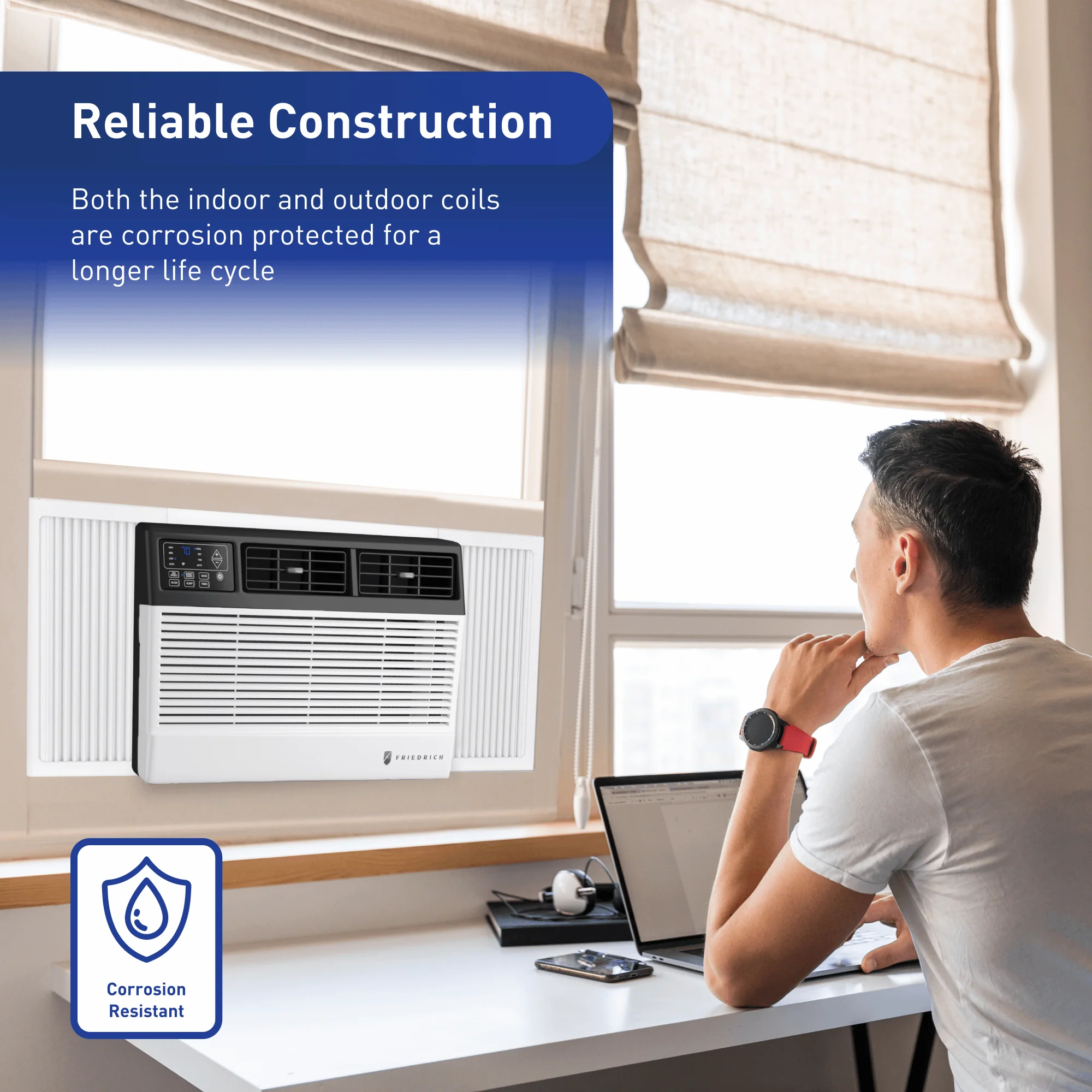 FRIEDRICH CCF14B10B Friedrich Chill Premier 14,000 BTU 115V Smart Window Air Conditioner - Cool Only - Image 8