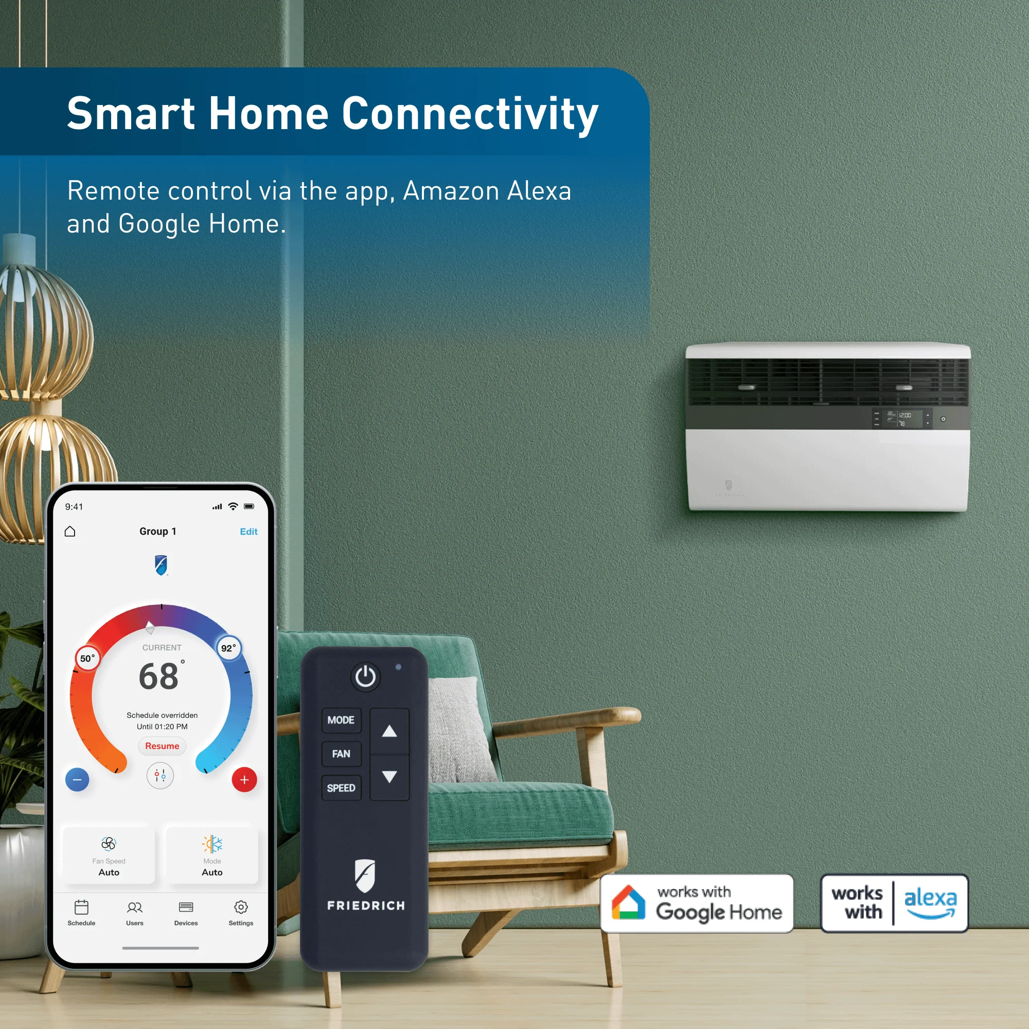 FRIEDRICH KEVS16B33A Friedrich K hl Inverter 16,000 BTU 230V Smart Window/Wall Air Conditioner with Electric Heat - Image 5