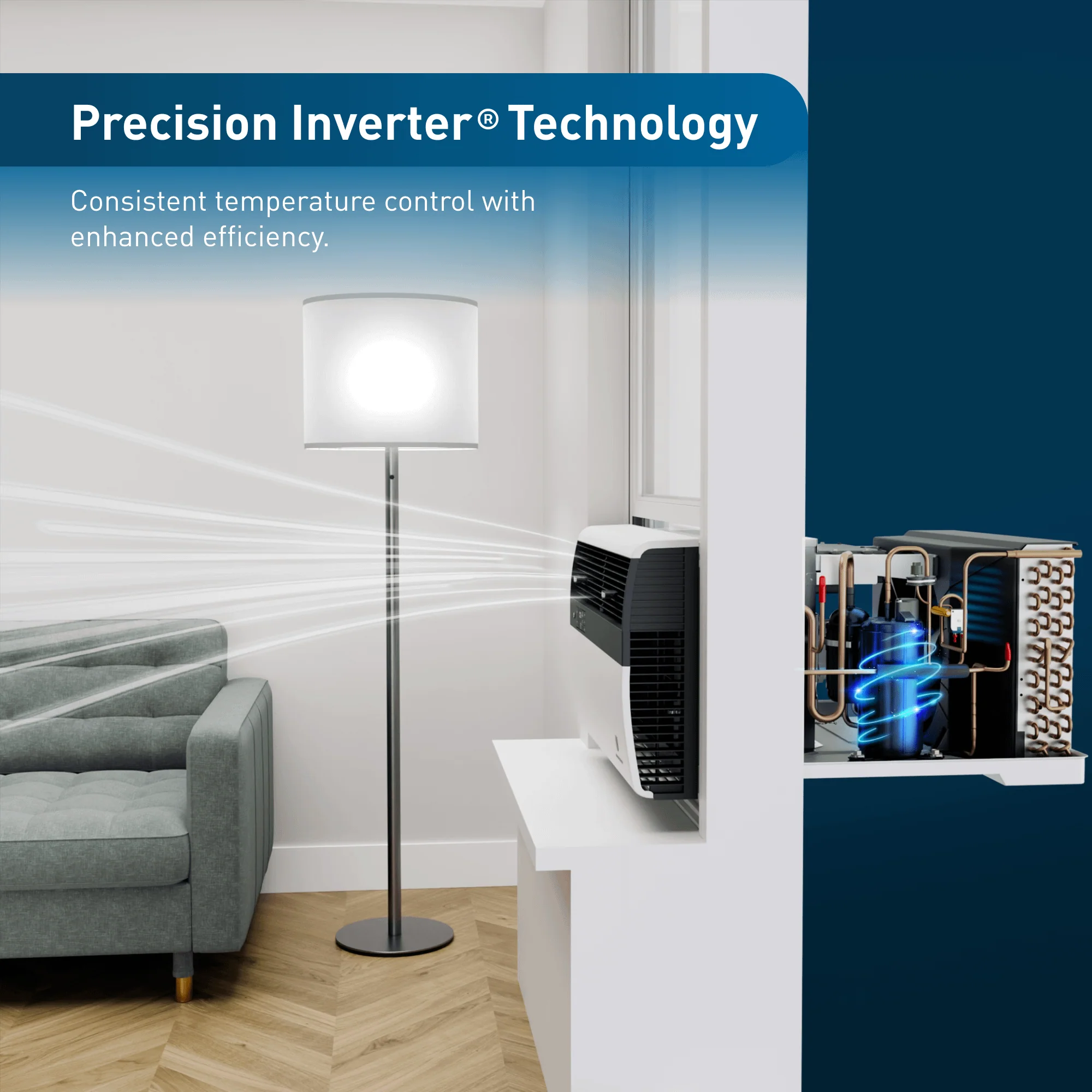 FRIEDRICH KCVM24B30A Friedrich K hl Inverter 24,000 BTU 230V Smart Window/Wall Air Conditioner - Cool only - Image 7