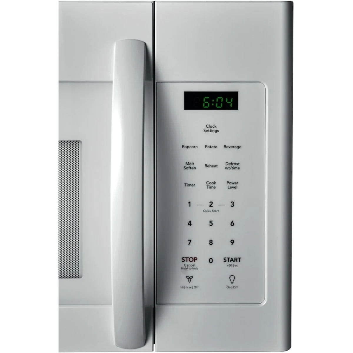 Tappan TMOS1613AW 30 Inch Over-The-Range Microwave with 1.6 Cu. Ft. Capacity, 2 Speed Ventilation, Quick Start Options, Auto-Reheat Options, Cooktop LED Lighting, Interior Lighting, Zero-Clearance Door, Extra-Large Turntable, and UL Listed - Image 6