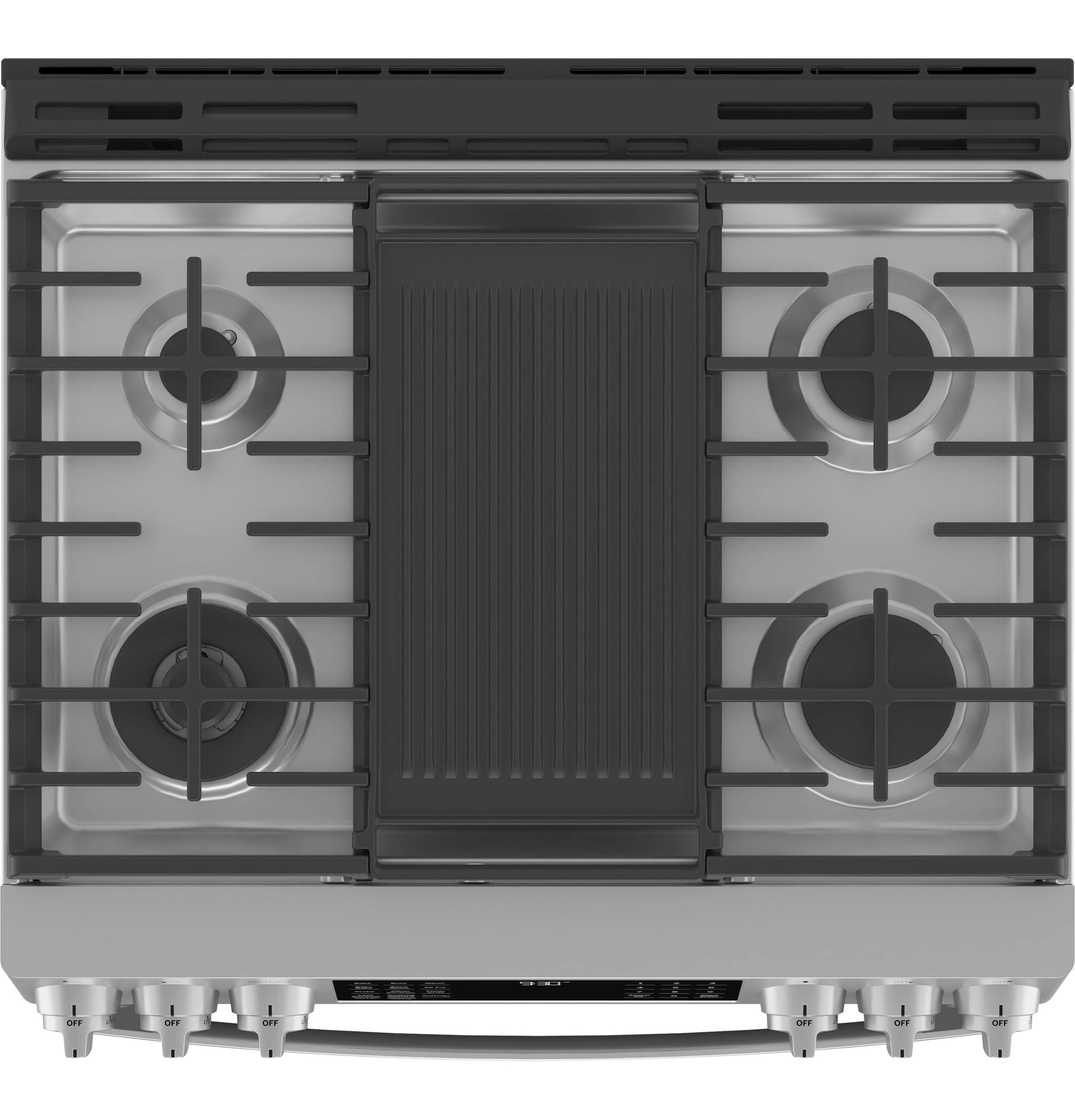 GE APPLIANCES P2S930YPFS GE Profile™ 30" Smart Dual Fuel Slide-In Front-Control Fingerprint Resistant Range in Stainless Steel - Image 6