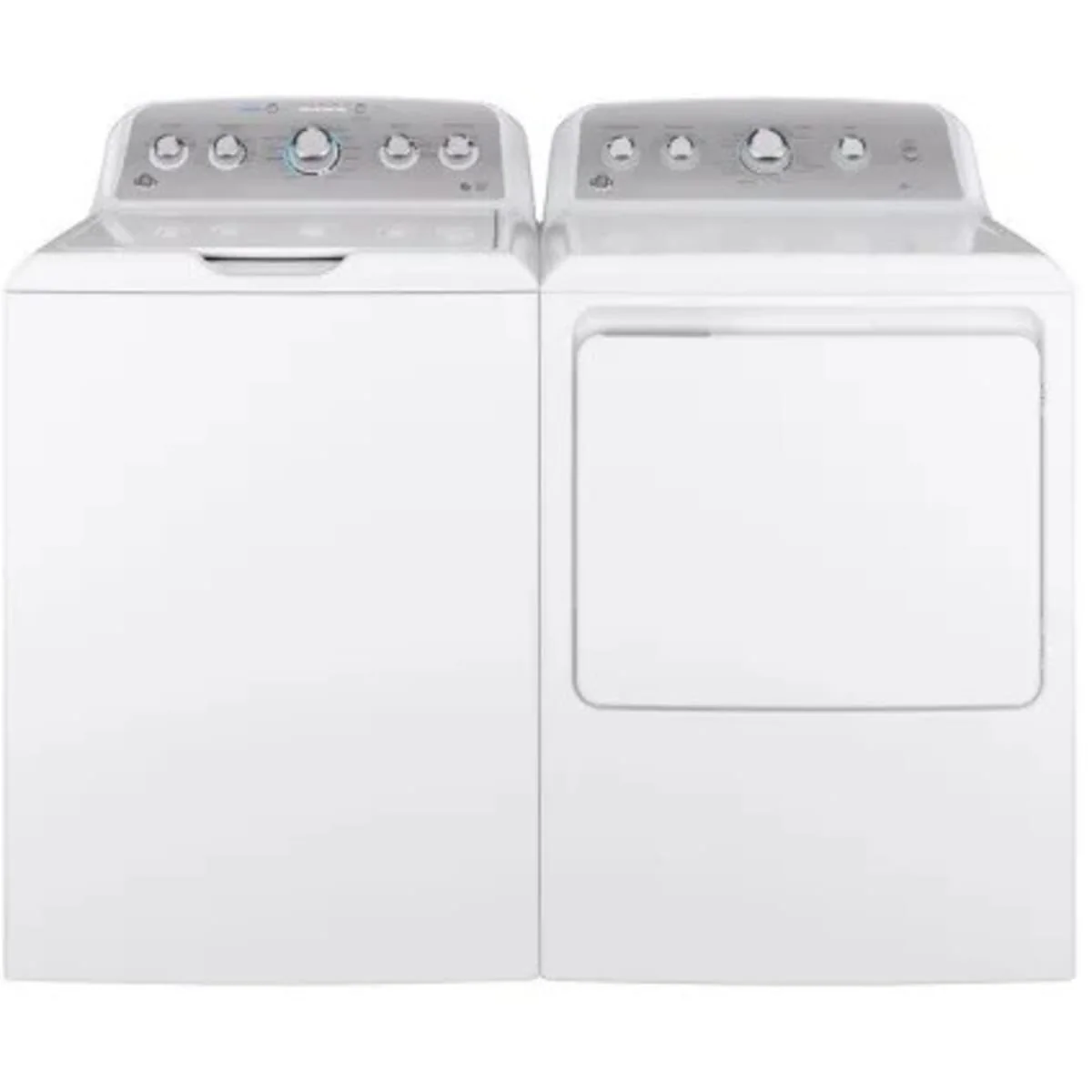 GE GTW500ASNWS 27 Inch Top Load Washer & GE GTD45EASJWS 27 Inch Electric Dryer
