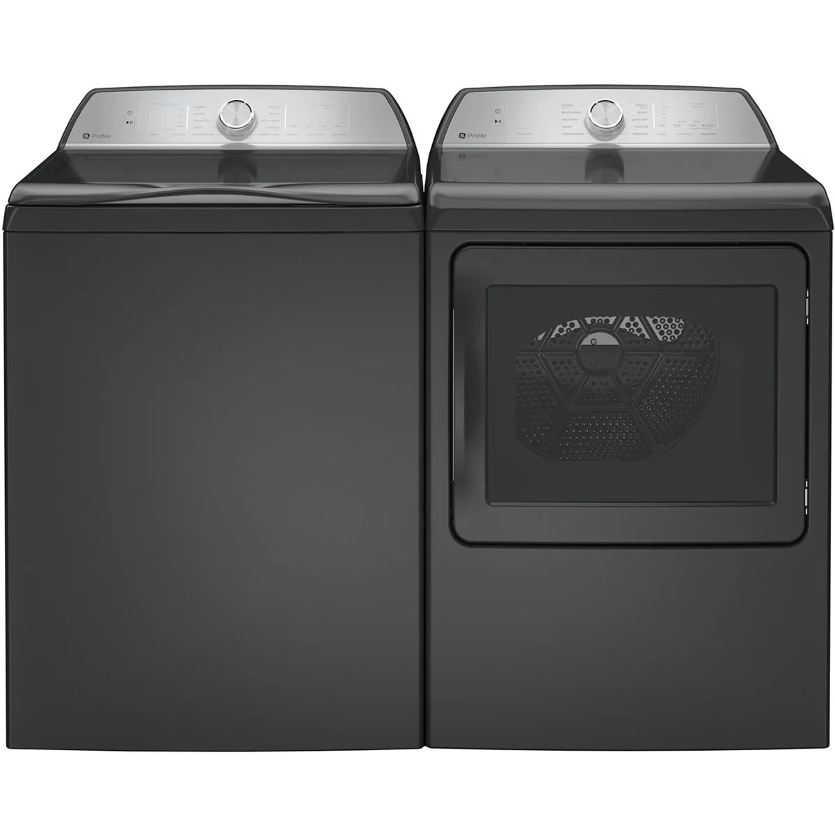 GE Profile PTW600BPRDG 28 Inch Top Load Smart Washer & GE Profile PTD60EBPRDG 27 Inch Electric Dryer
