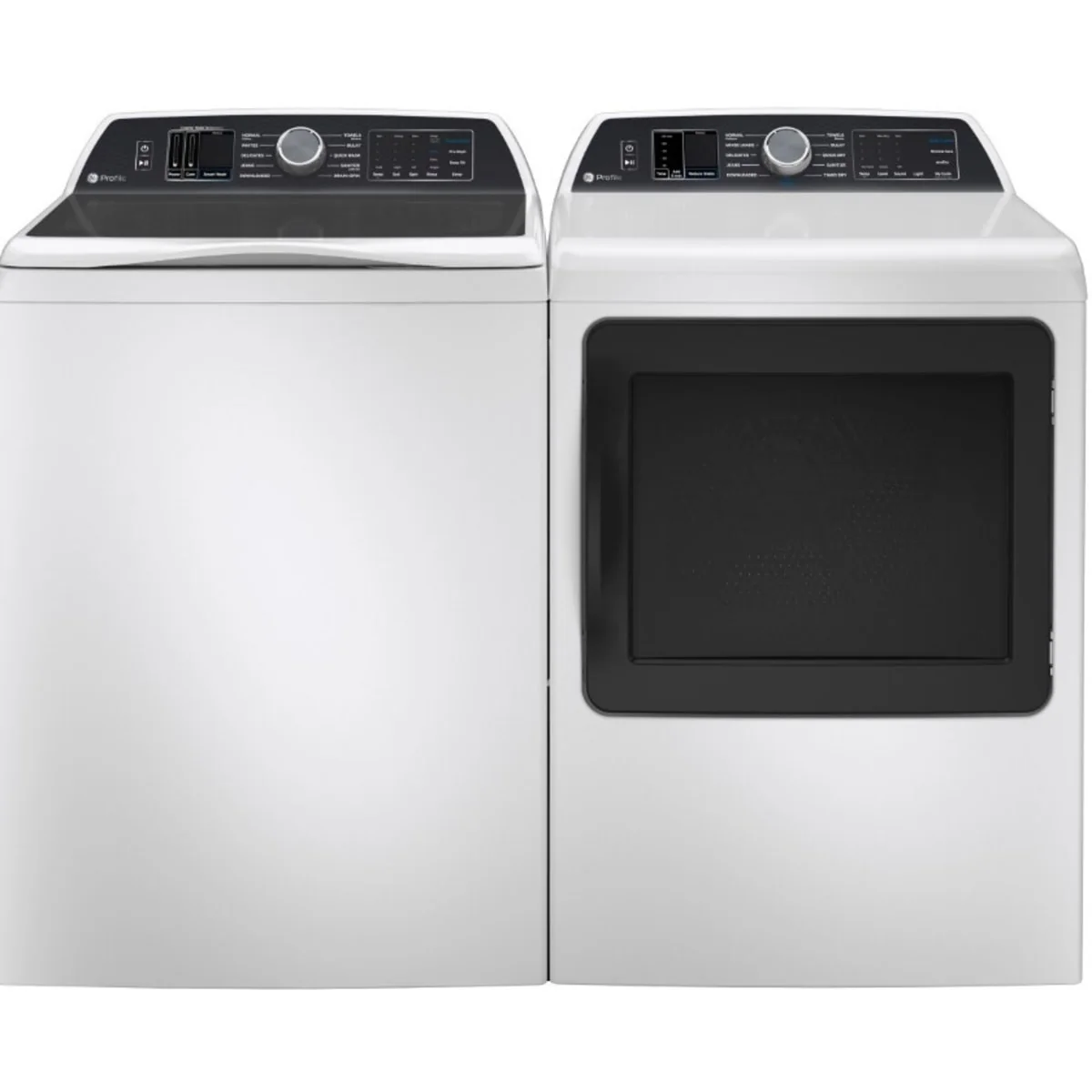GE Profile PTW700BPTDG 28 Inch Top Load Smart Washer & GE Profile PTD70GBPTDG 27-Inch Smart Gas Dryer
