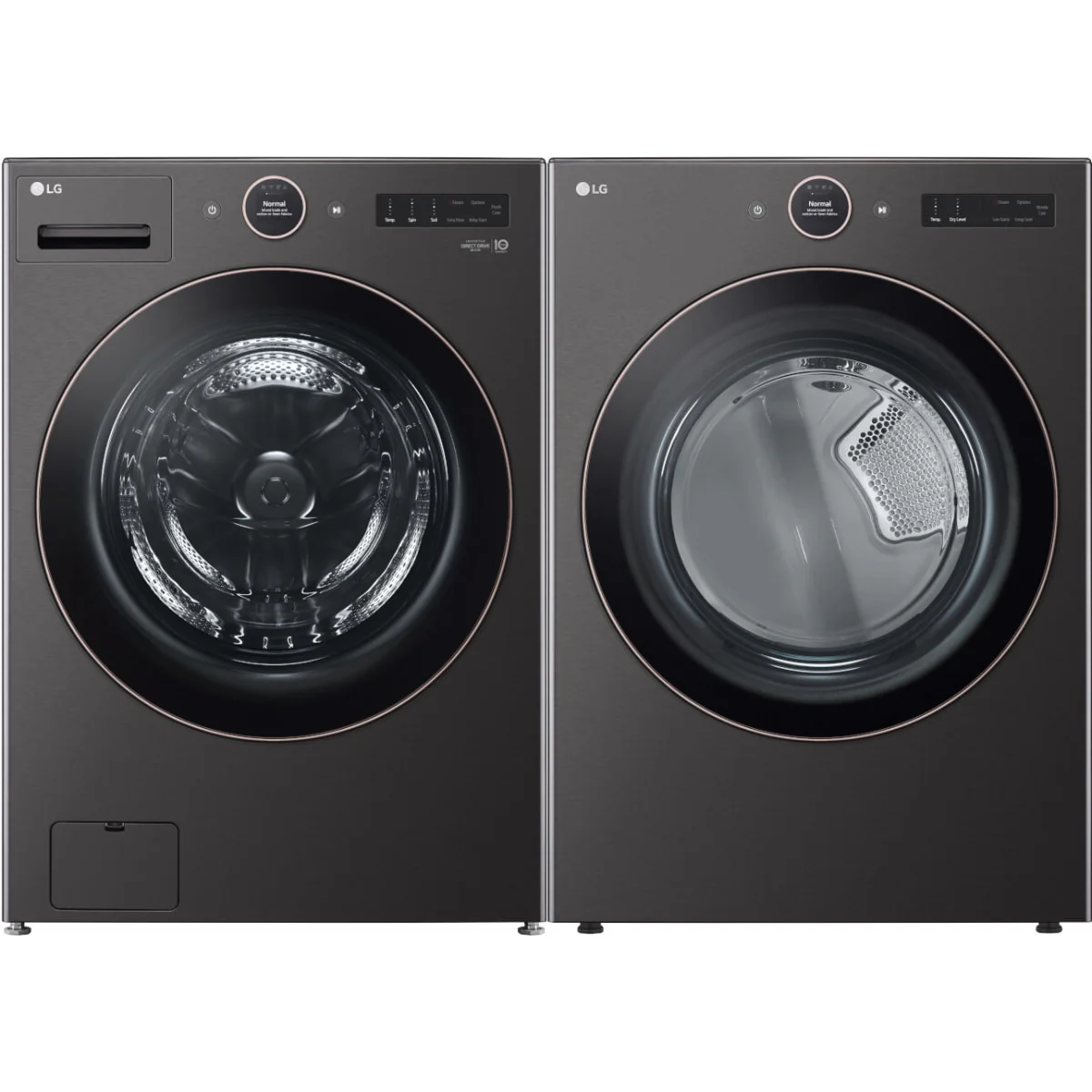 LG WM6500HBA 27 Inch Front Load Smart Washer & LG DLEX6500B 27 Inch Electric Smart Dryer