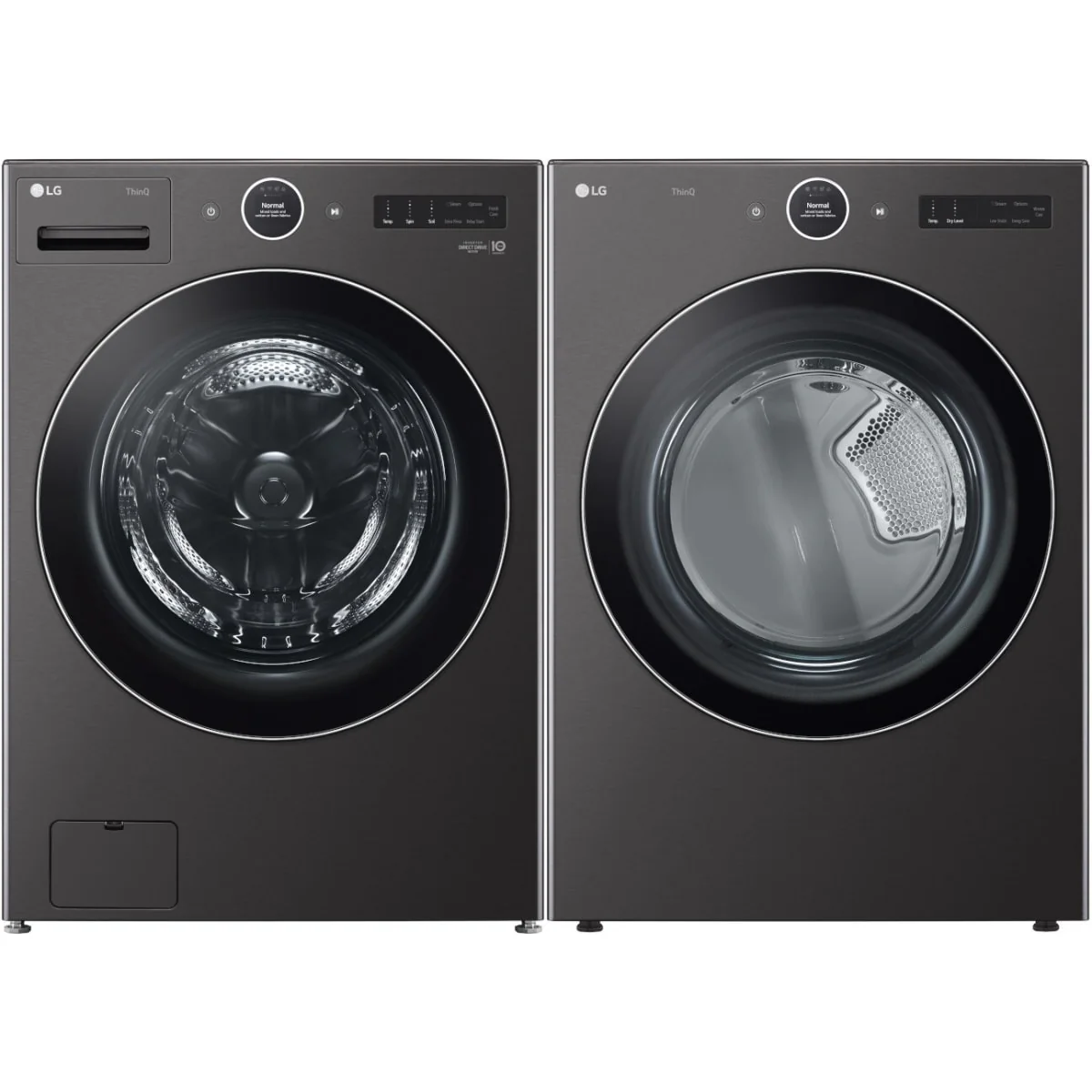 LG WM6700HBA 27 Inch Smart Front Load Washer & LG DLGX6701B 27 Inch Smart Gas Dryer