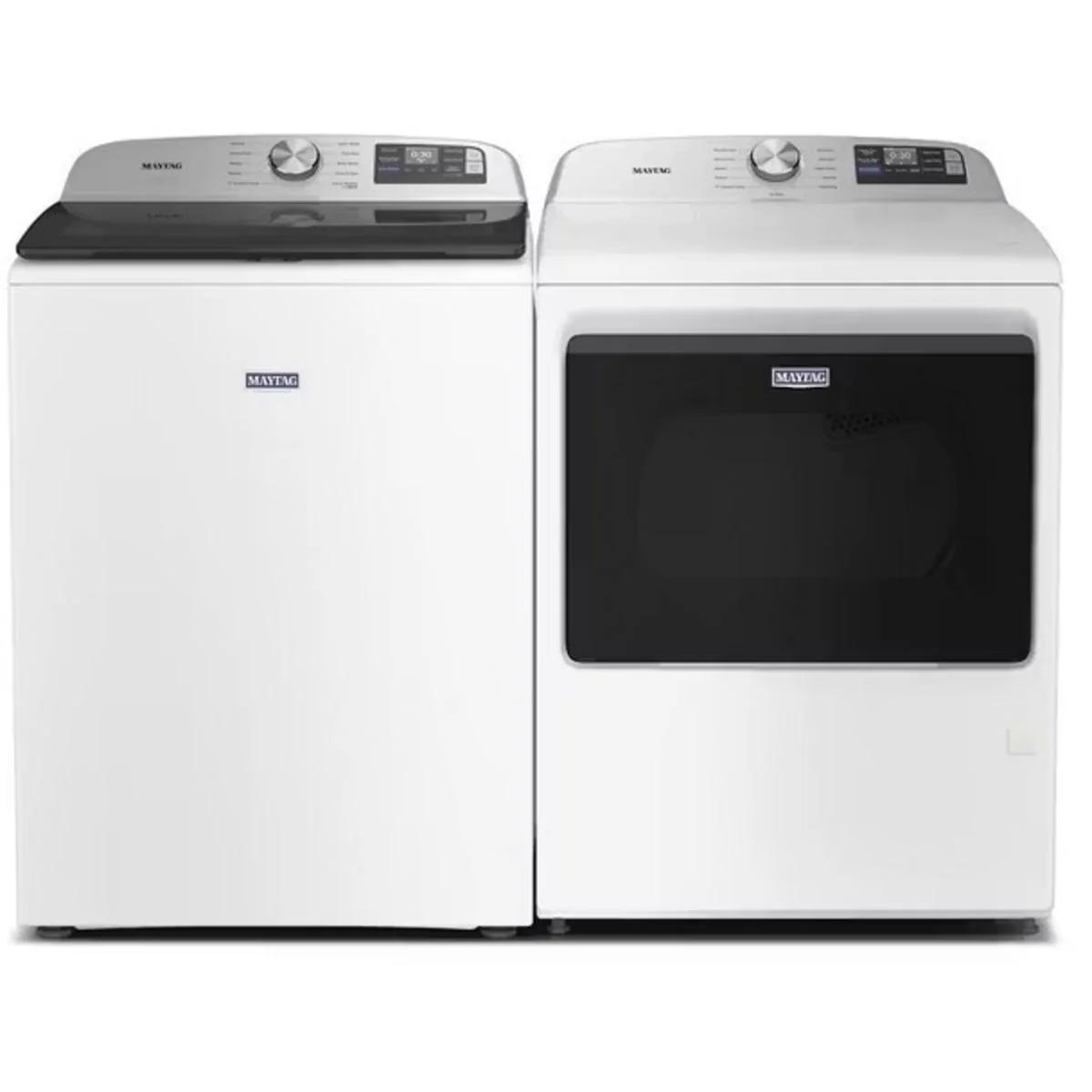 Maytag MTW6205RW 27 Inch Smart Top Load Washer & Maytag MGD6205RW 27 Inch Extra Power Smart Gas Top Load Dryer