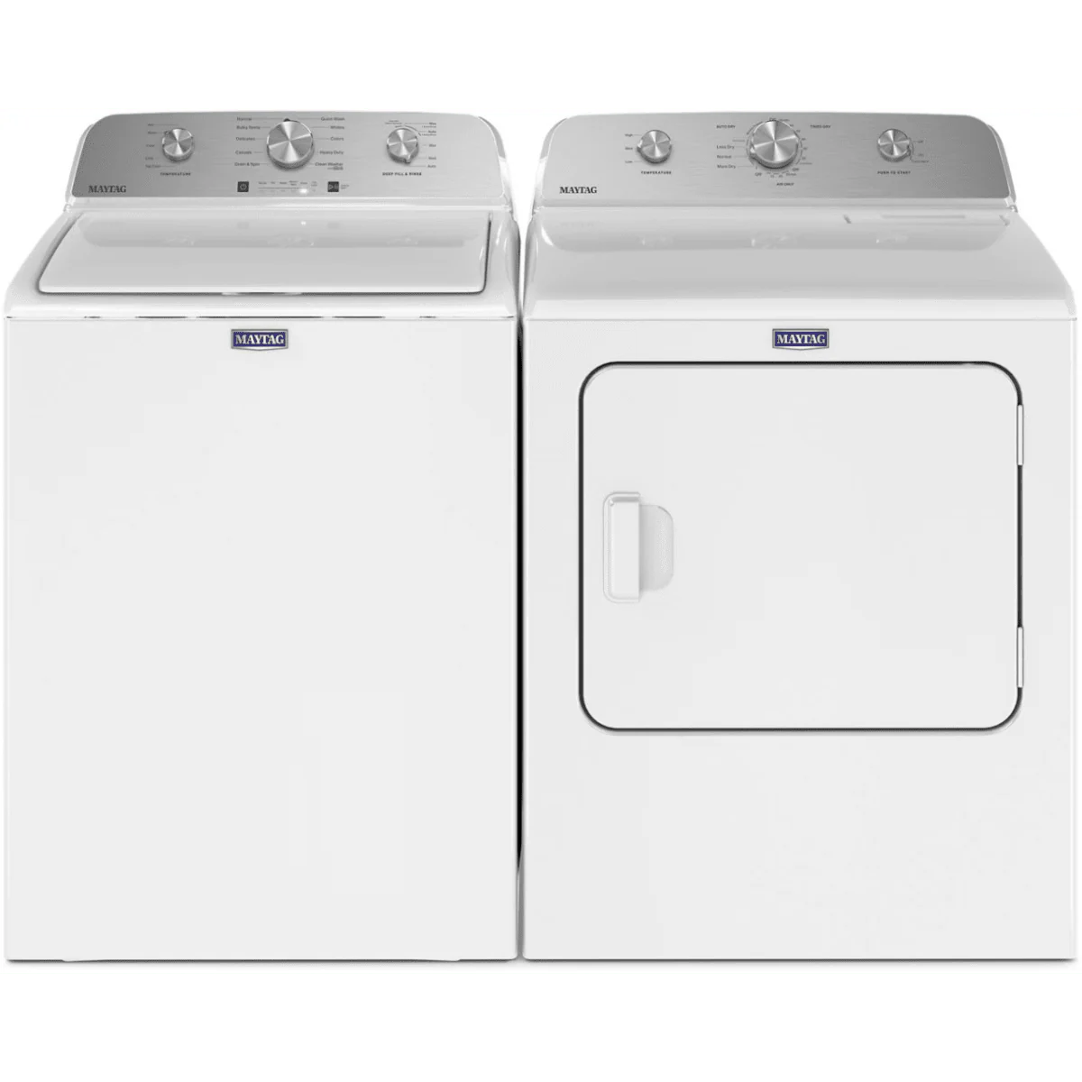Maytag MVW4505MW 28 Inch Top Load Smart Washer & Maytag MGD4500MW 29 Inch Gas Dryer