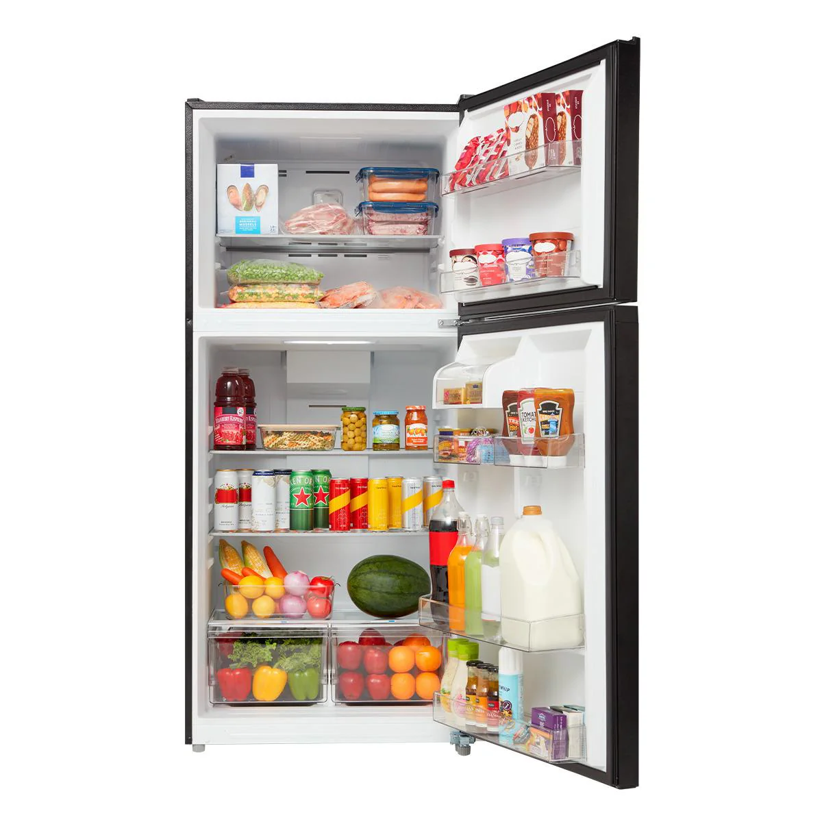 MIDEA MRT18D3BBB 18 cu. ft. Garage Ready Top-Freezer Refrigerator Black - Image 5