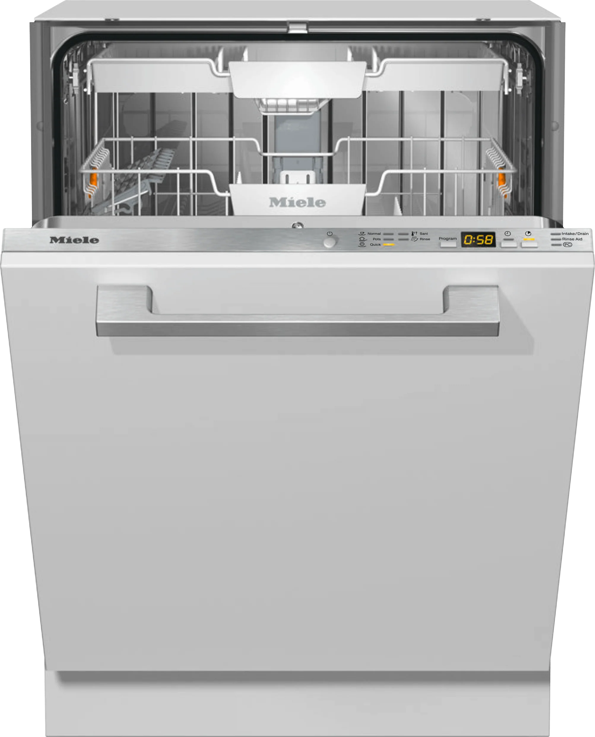 MIELE G5056SCVI G 5056 SCVi Active in Stainless Steel. - Fully integrated dishwashers in standard size in tried-and-tested Miele quality at an affordable entry-level price. Custom Panel Ready