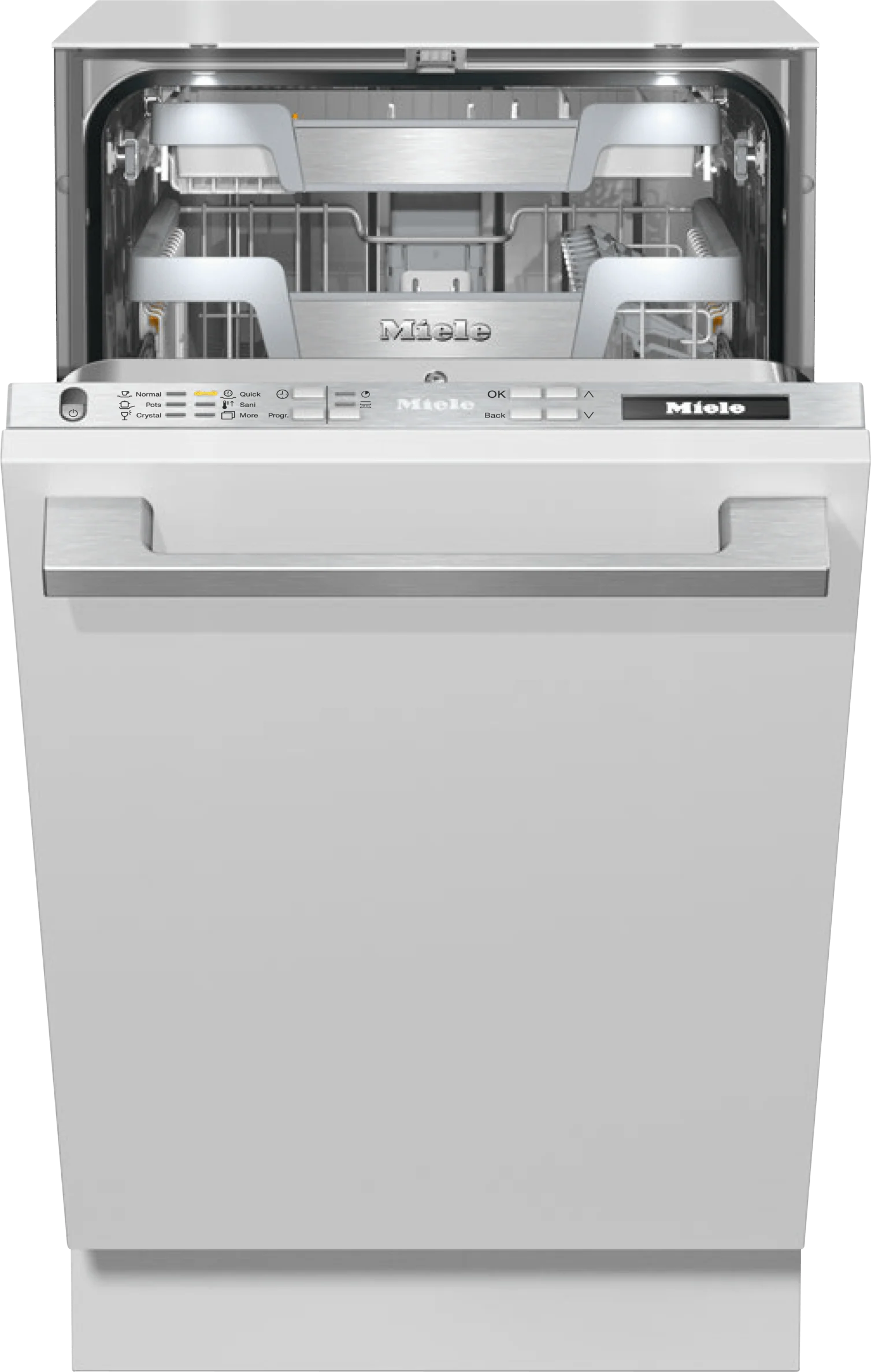 MIELE G5892SCVISL G 5892 SCVi SL Stainless Steel. - Fully integrated dishwasher 42 dB I Cutlery tray I MaxiComfort baskets I BrilliantLight I Miele@home Custom Panel Ready