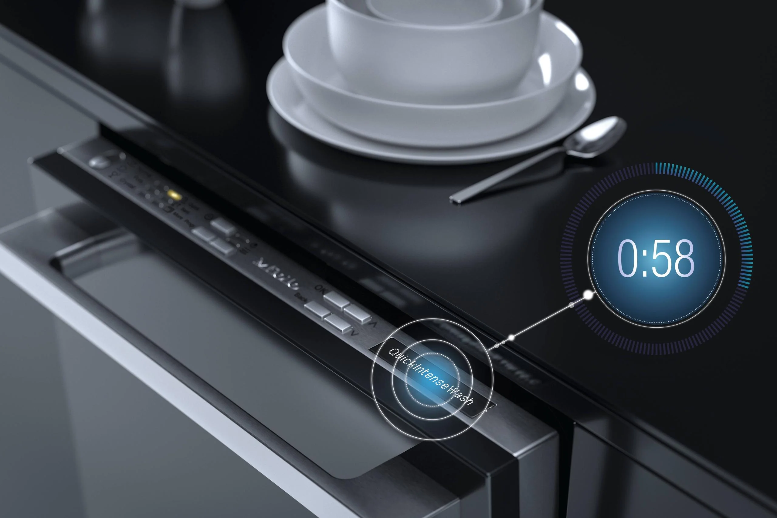 MIELE G5892SCVISL G 5892 SCVi SL Stainless Steel. - Fully integrated dishwasher 42 dB I Cutlery tray I MaxiComfort baskets I BrilliantLight I Miele@home Custom Panel Ready - Image 3