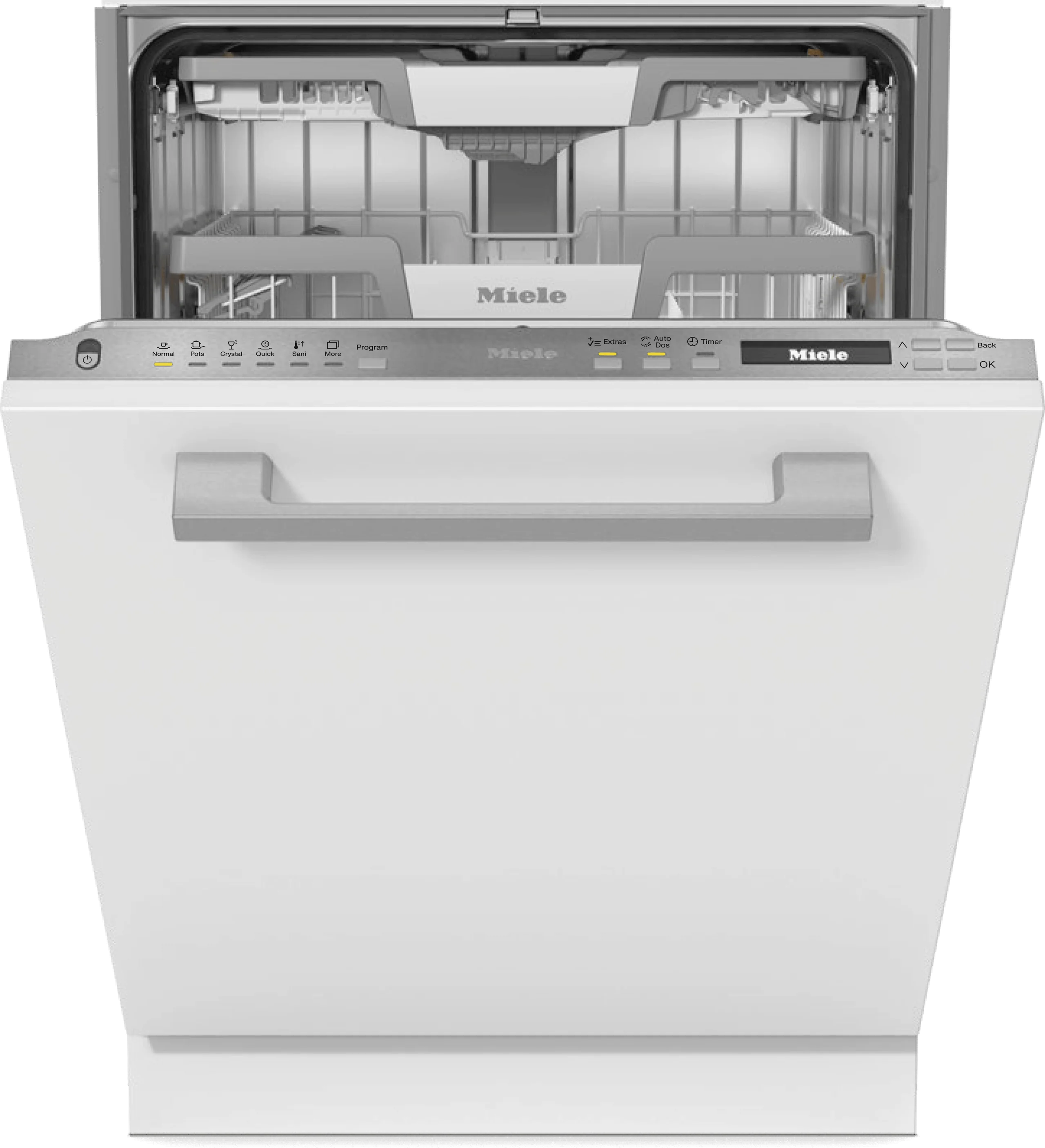 MIELE G7186SCVI G 7186 SCVi AutoDos Stainless Steel. - Fully integrated dishwashers in standard size with Automatic Dispensing thanks to AutoDos with integrated PowerDisk. Custom Panel Ready