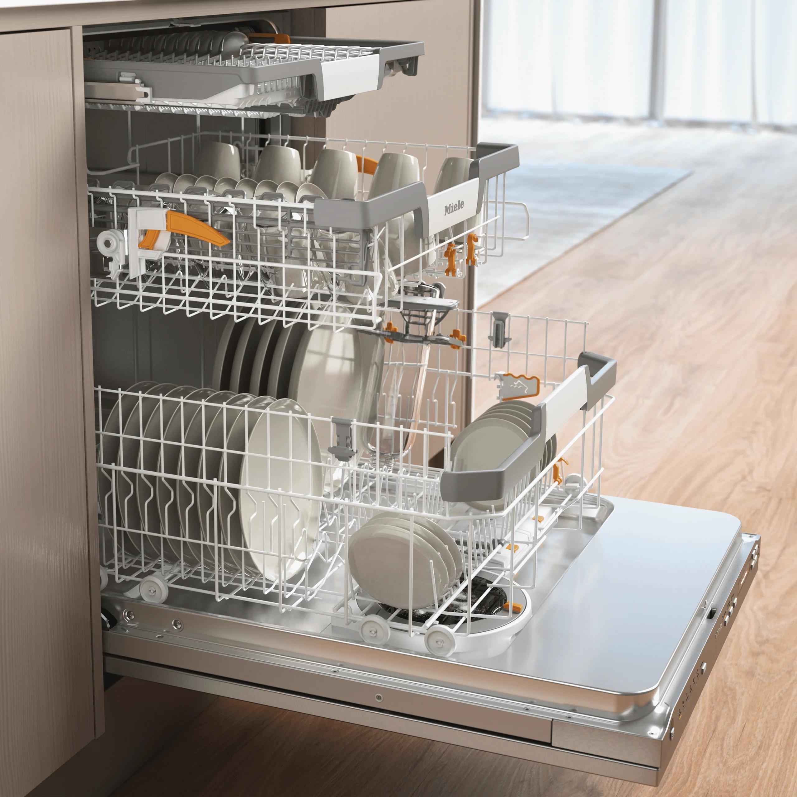MIELE G7186SCVISFP G 7186 SCVi SFP AutoDos in Stainless Steel. - Fully integrated dishwashers in standard size with Automatic Dispensing thanks to AutoDos with integrated PowerDisk. in Stainless Steel - Image 3