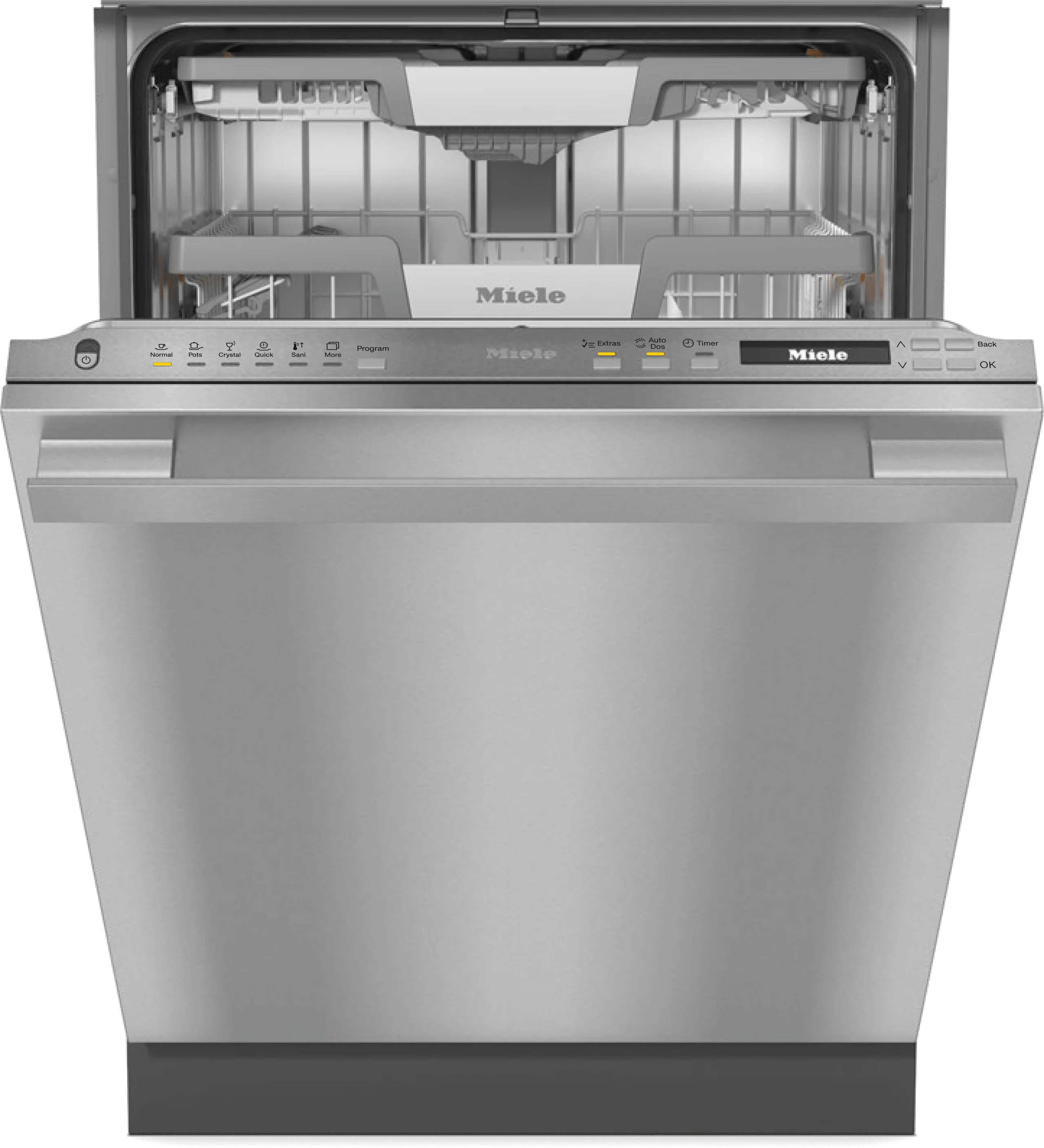 MIELE G7196SCVISF G 7196 SCVi SF AutoDos in Stainless Steel. - Fully integrated dishwashers in standard size with Automatic Dispensing thanks to AutoDos with integrated PowerDisk. in Stainless Steel