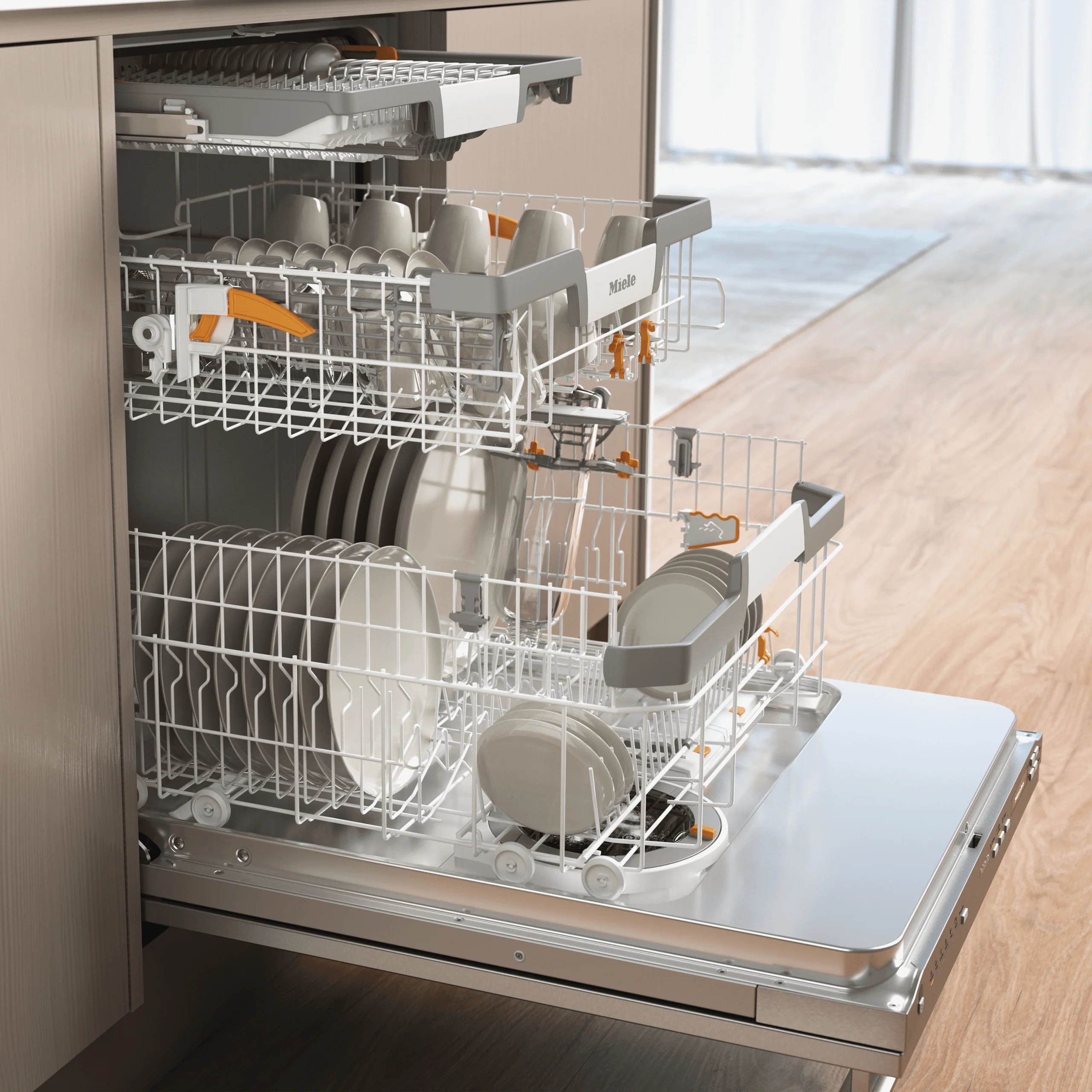 MIELE G7196SCVISF G 7196 SCVi SF AutoDos in Stainless Steel. - Fully integrated dishwashers in standard size with Automatic Dispensing thanks to AutoDos with integrated PowerDisk. in Stainless Steel - Image 3