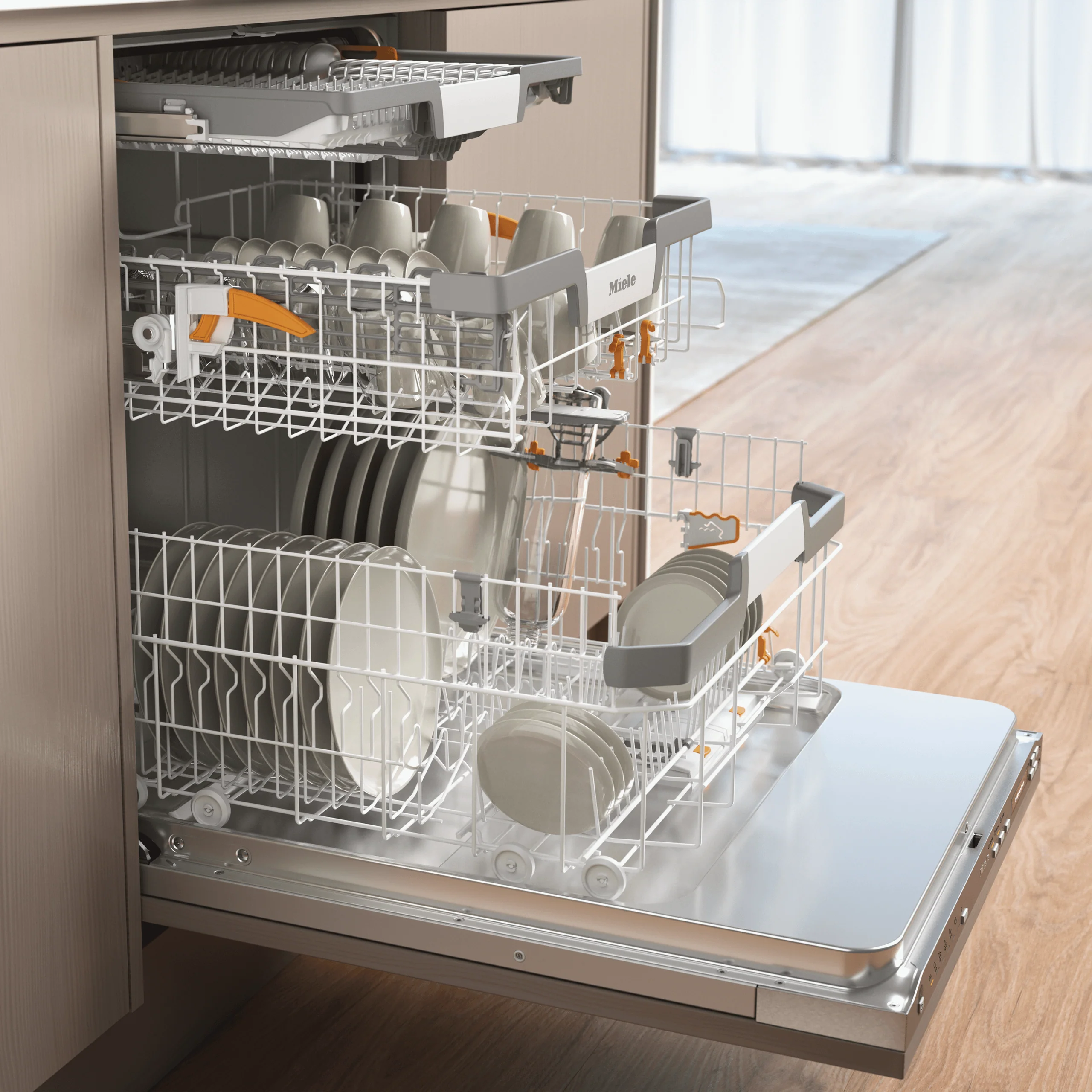 MIELE G7266SCVI G 7266 SCVi Stainless Steel. - Fully integrated dishwashers in standard size 42 dB I Cutlery tray I ExtraComfort baskets I QuickIntenseWash I Miele@home Custom Panel Ready - Image 3