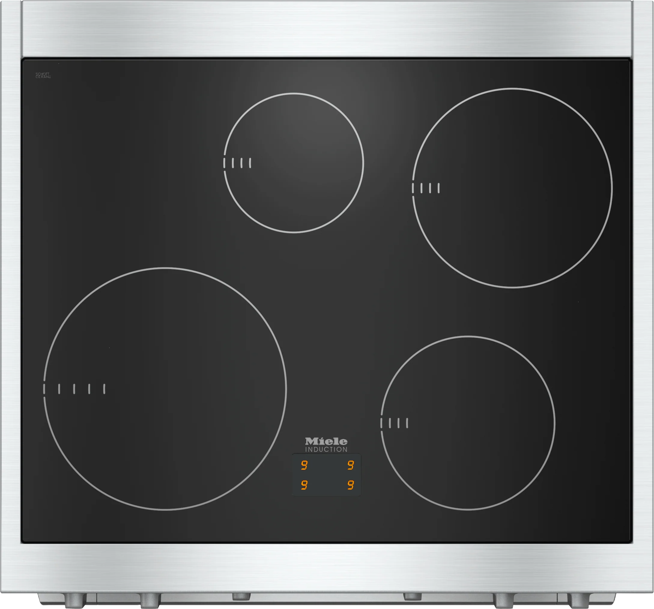 MIELE HR14223I HR 1422-3 I - 30" Range Fully electric model with induction cooktop and DirectSelect controls in Stainless Steel - Image 2
