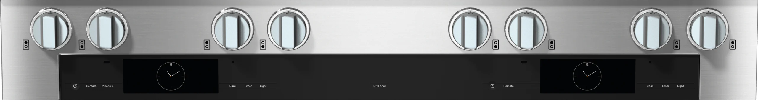 MIELE HR19543LPDF HR 1954-3 LP DF Clean Touch Steel - 48 inch range Dual Fuel model with M Touch controls in Stainless Steel - Image 2