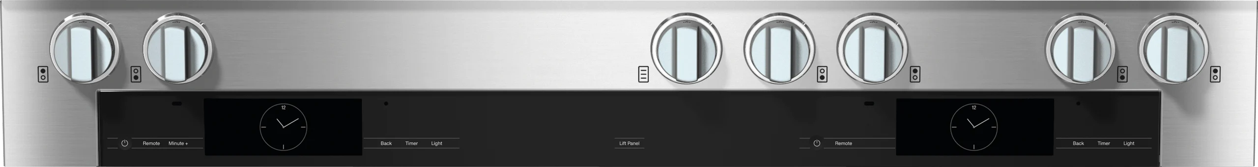 MIELE HR19563GDFGD HR 1956-3 G DF GD Clean Touch Steel - 48 inch range Dual Fuel model with M Touch controls in Stainless Steel - Image 2