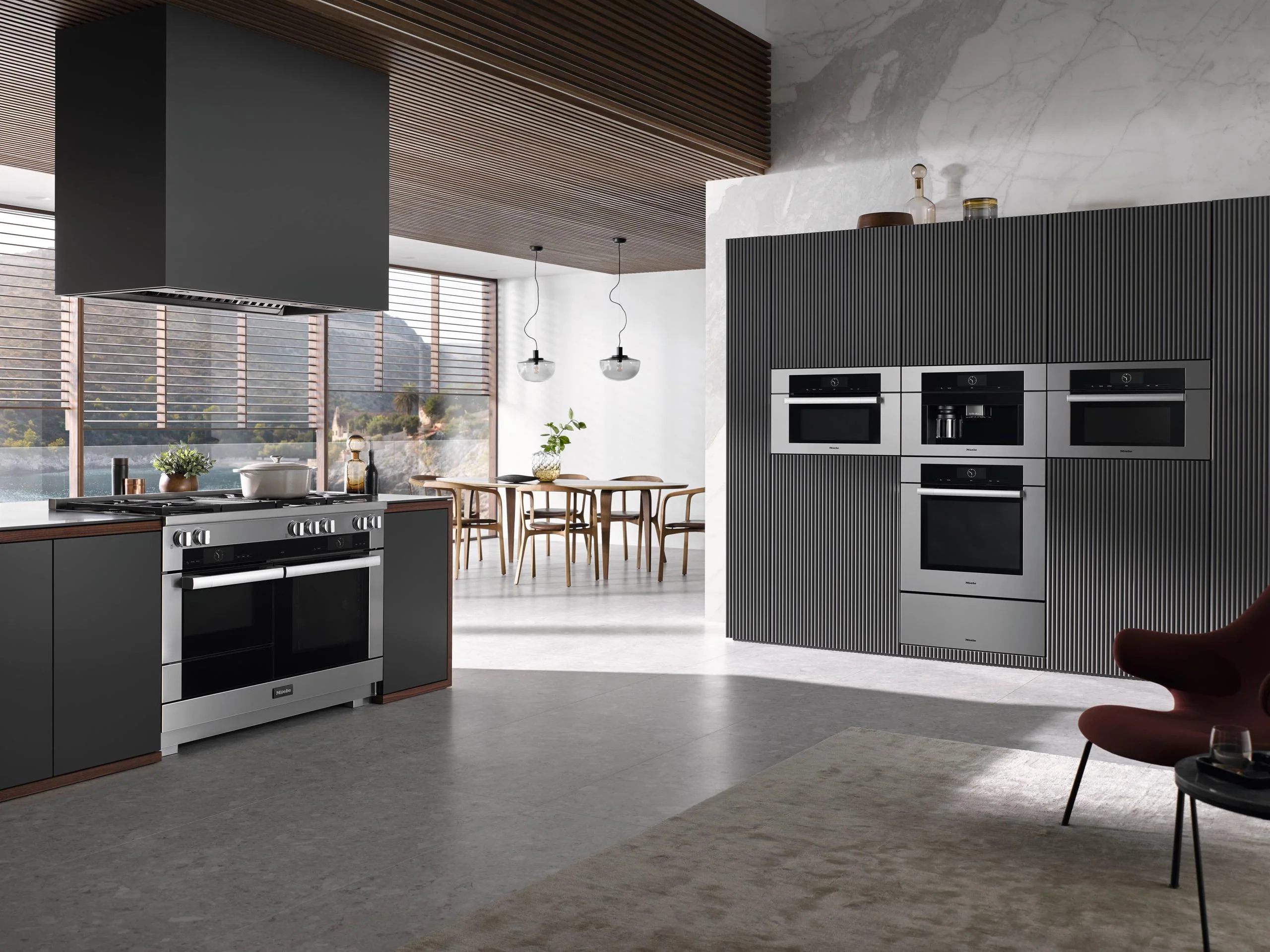 MIELE HR19563GDFGD HR 1956-3 G DF GD Clean Touch Steel - 48 inch range Dual Fuel model with M Touch controls in Stainless Steel - Image 4