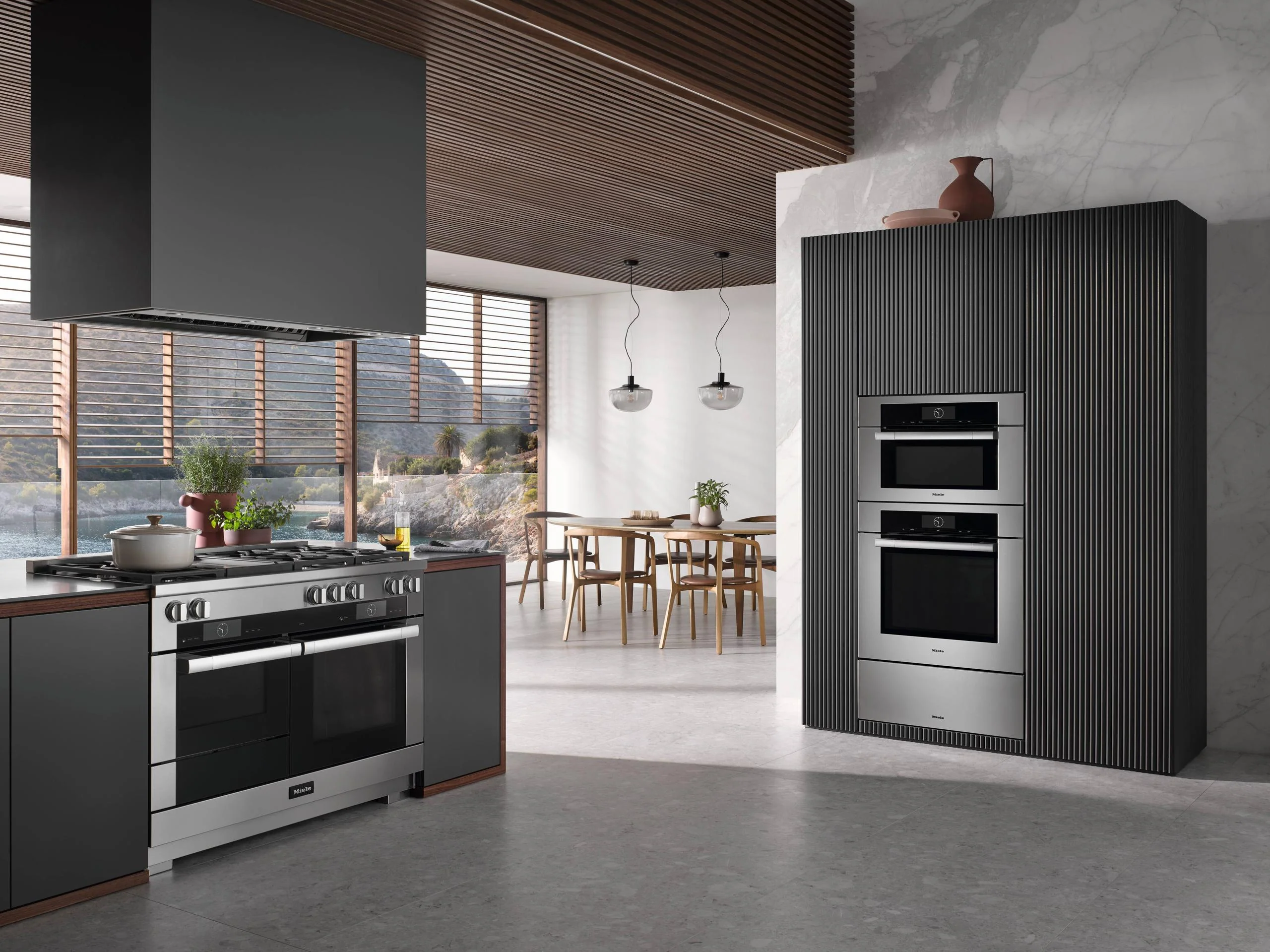 MIELE HR19563LPDFGD HR 1956-3 LP DF GD Clean Touch Steel - 48 inch range Dual Fuel model with M Touch controls in Stainless Steel - Image 6