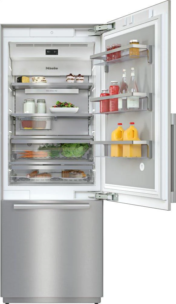 MIELE KF2802SF KF 2802 SF Stainless steel/CleanSteel - MasterCool™ fridge-freezer For high-end design and technology on a large scale. in Stainless Steel