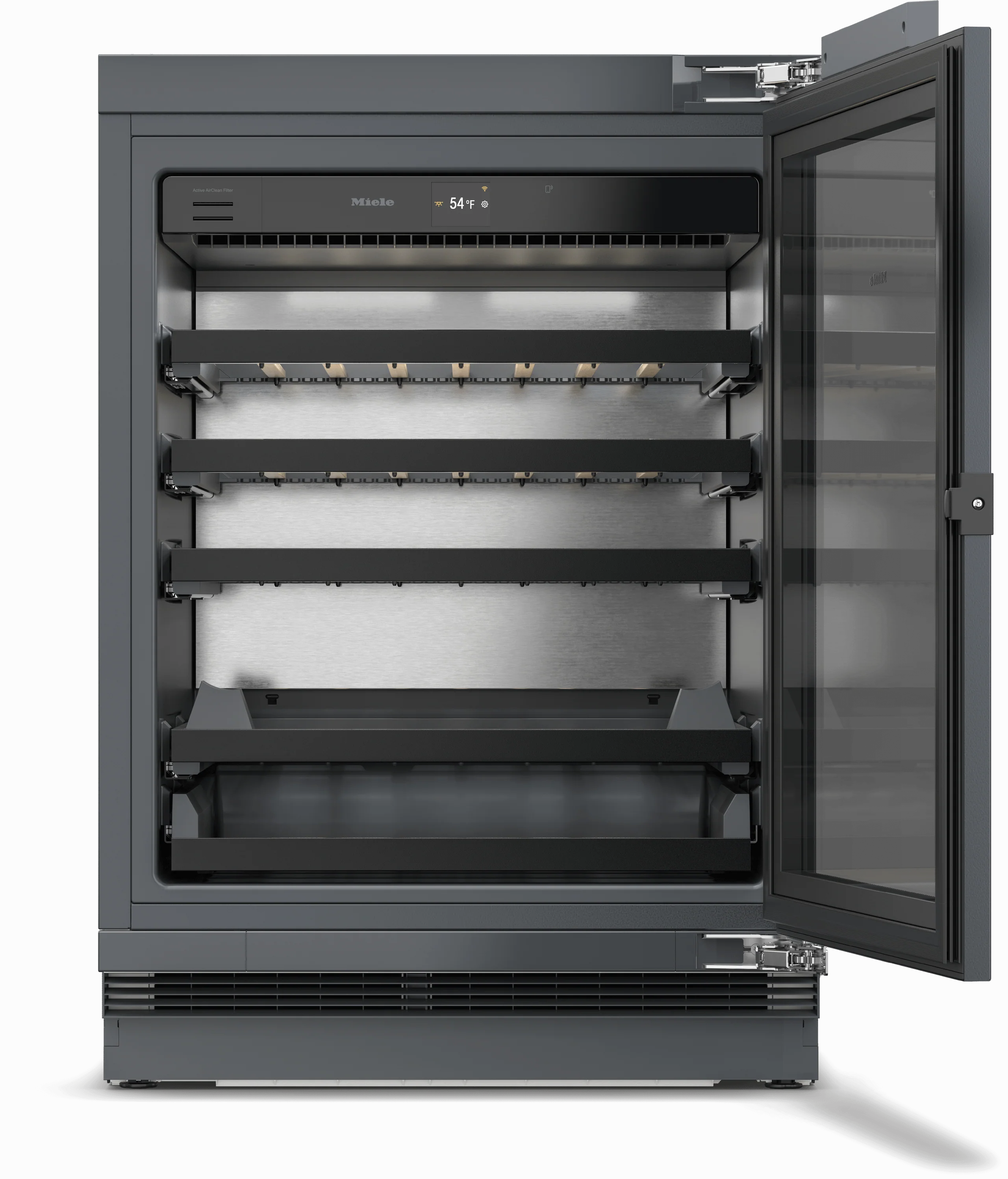 MIELE KWTUS7172F KWTUS 7172 F - Built-under wine refrigerator, 33 7/8-36 1/4 in (86-92 cm) niche height with FlexiFrame, ActiveHumidity, and NoteBoard in a compact design. - Image 2