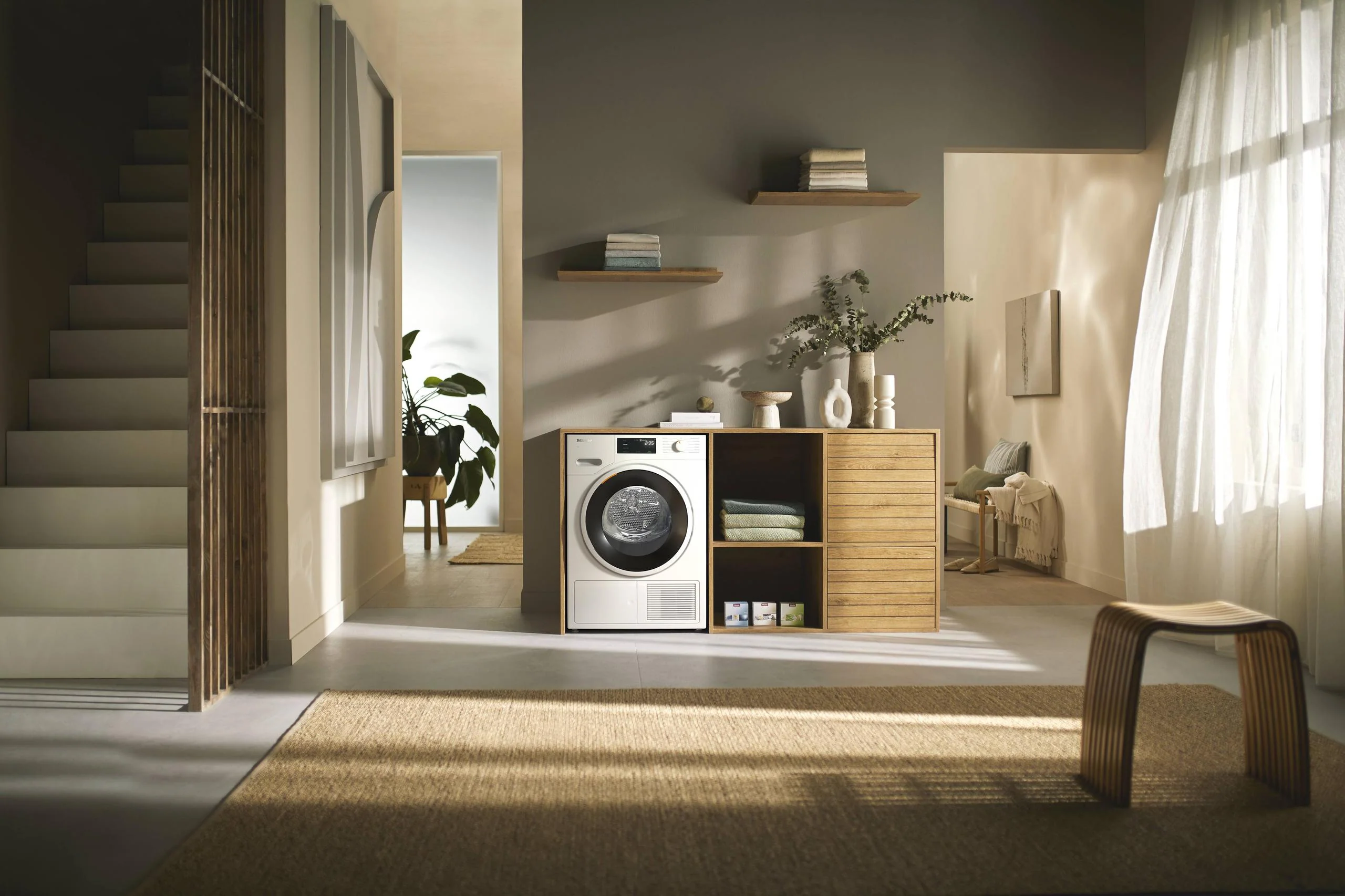 MIELE TWD360WP TWD 360 WP 8kg Lotus white - T1 Heat-Pump Dryer: 18 lb DirectSensor Honeycomb drum FragranceDos Miele@home EcoDry White - Image 4